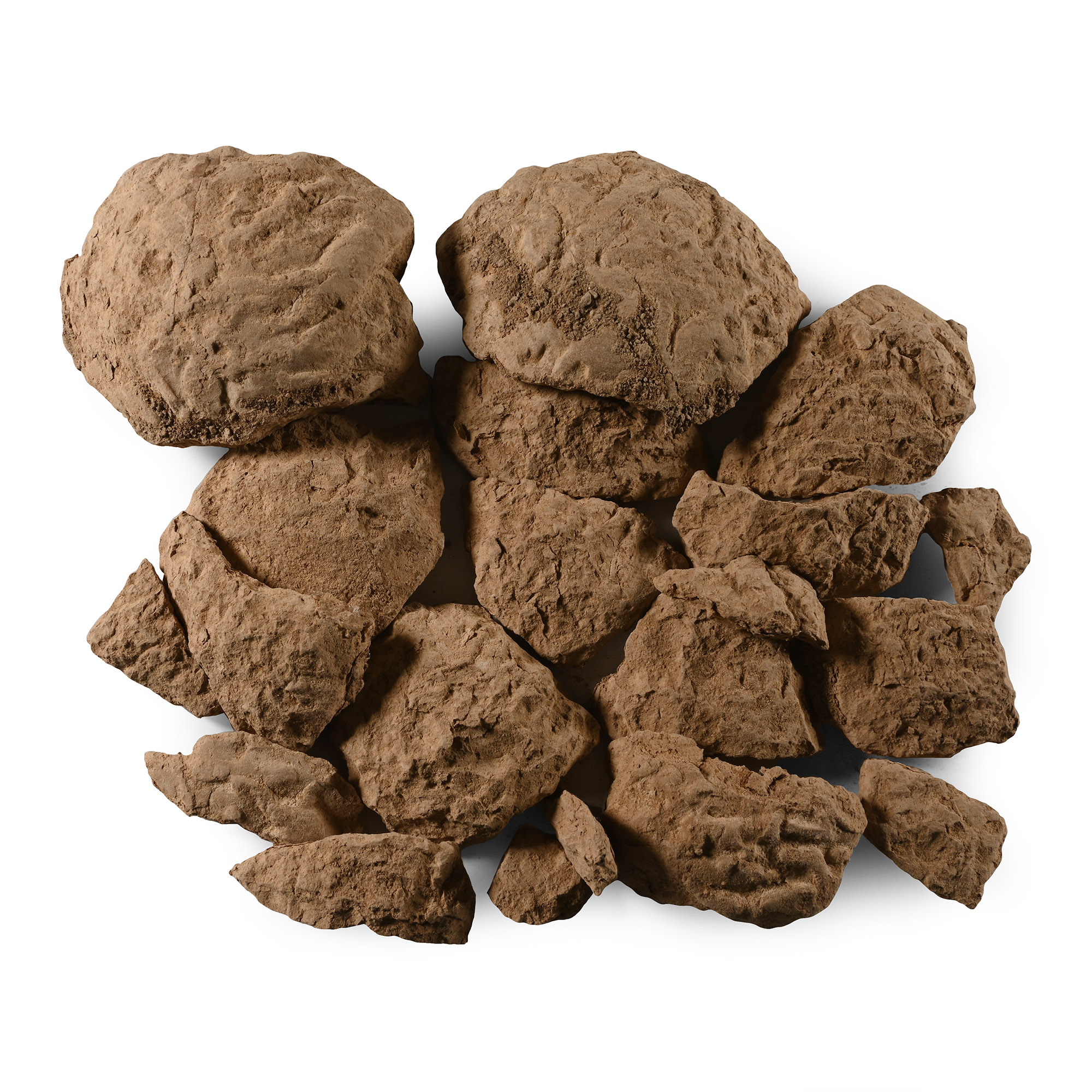 Fragmentary Sumerian Terracotta Bulla Envelope with Impressed Decoration