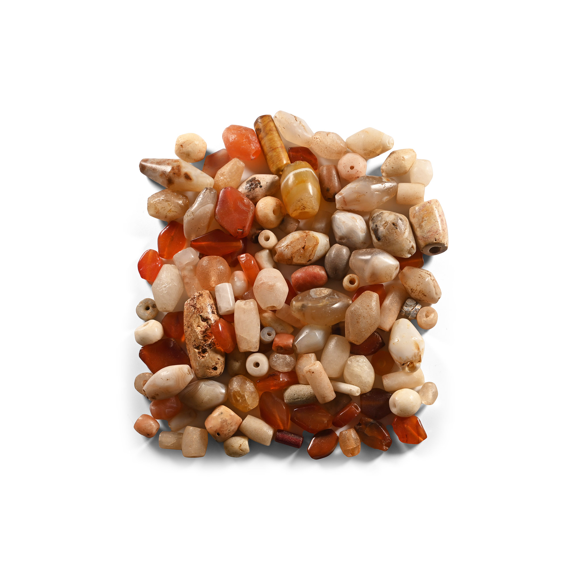 Western Asiatic Agate and Carnelian Bead Group