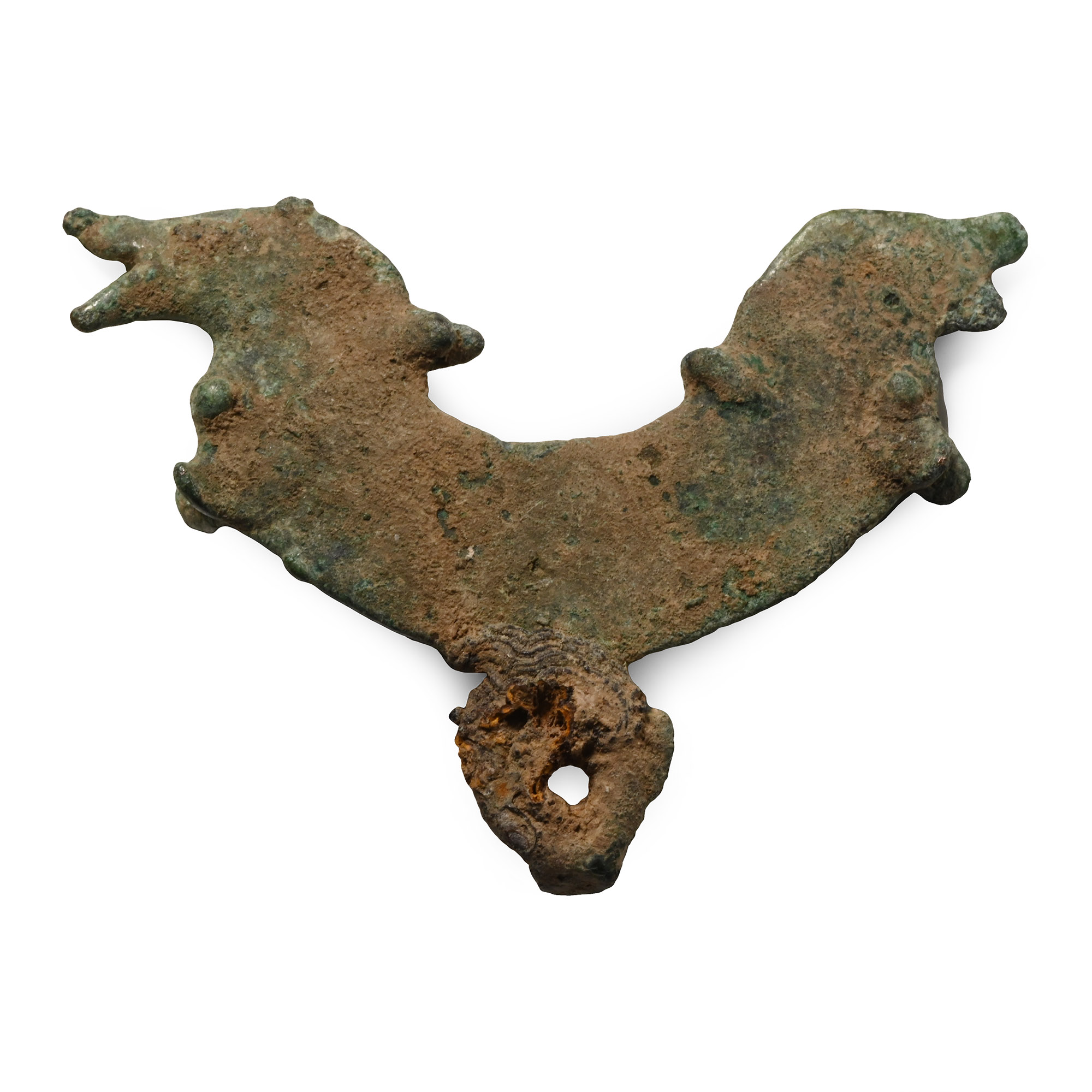 Luristan Bronze Animal-Headed Pendant