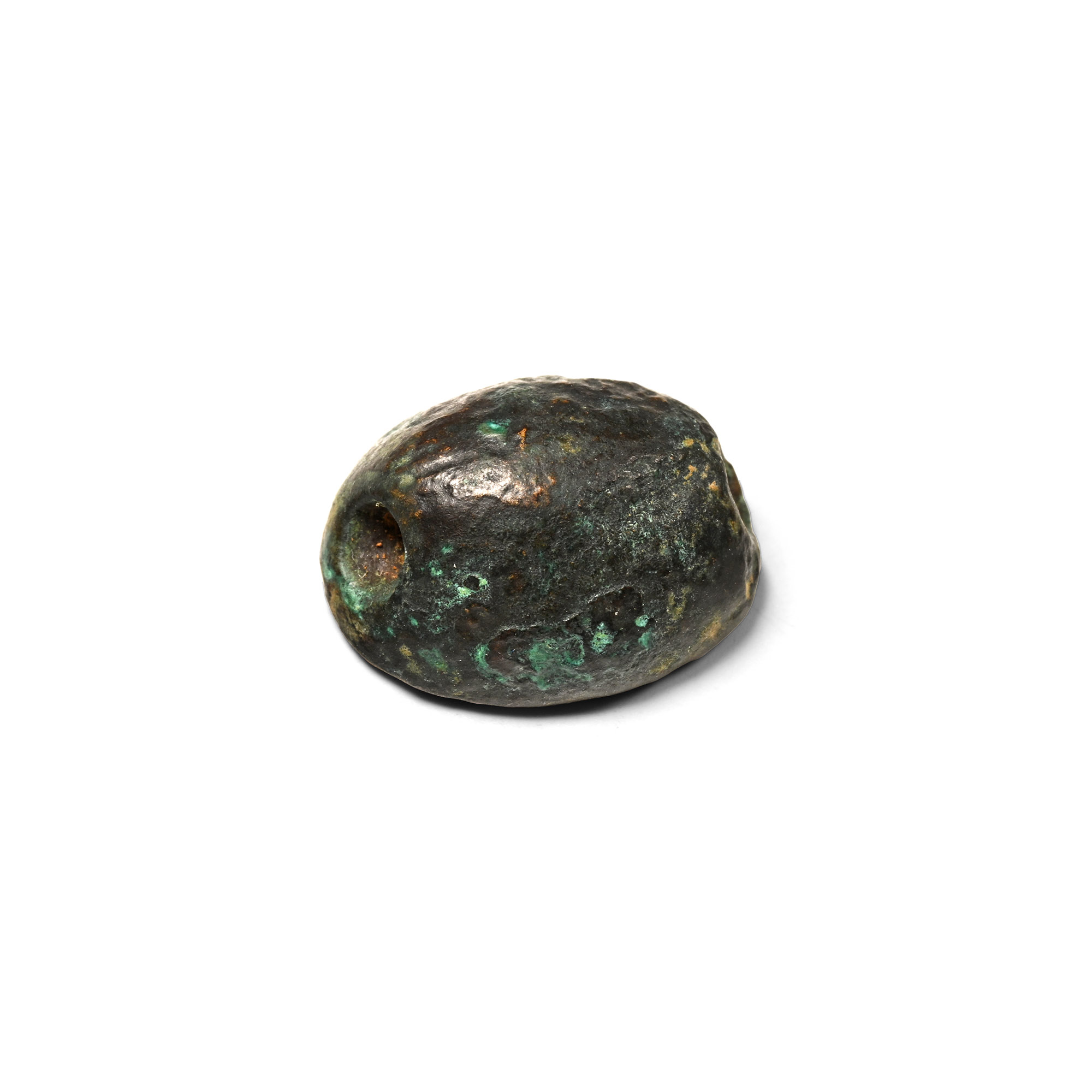Phoenician Inscribed Bronze Scaraboid Seal
