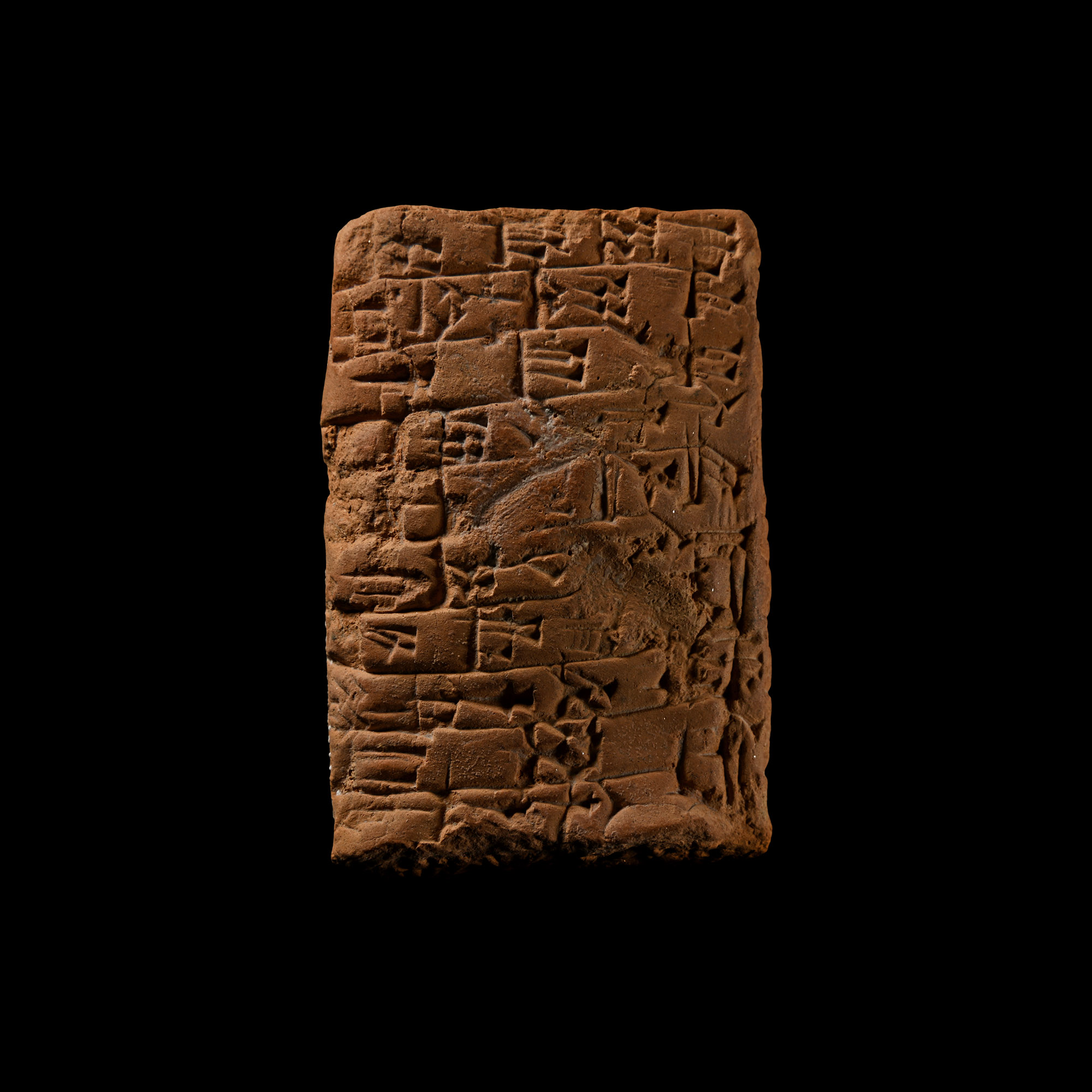 Old Babylonian Terracotta Cuneiform Tablet from 'Warad-Amurru' to 'Ubar-Shamash' Concerning Barley