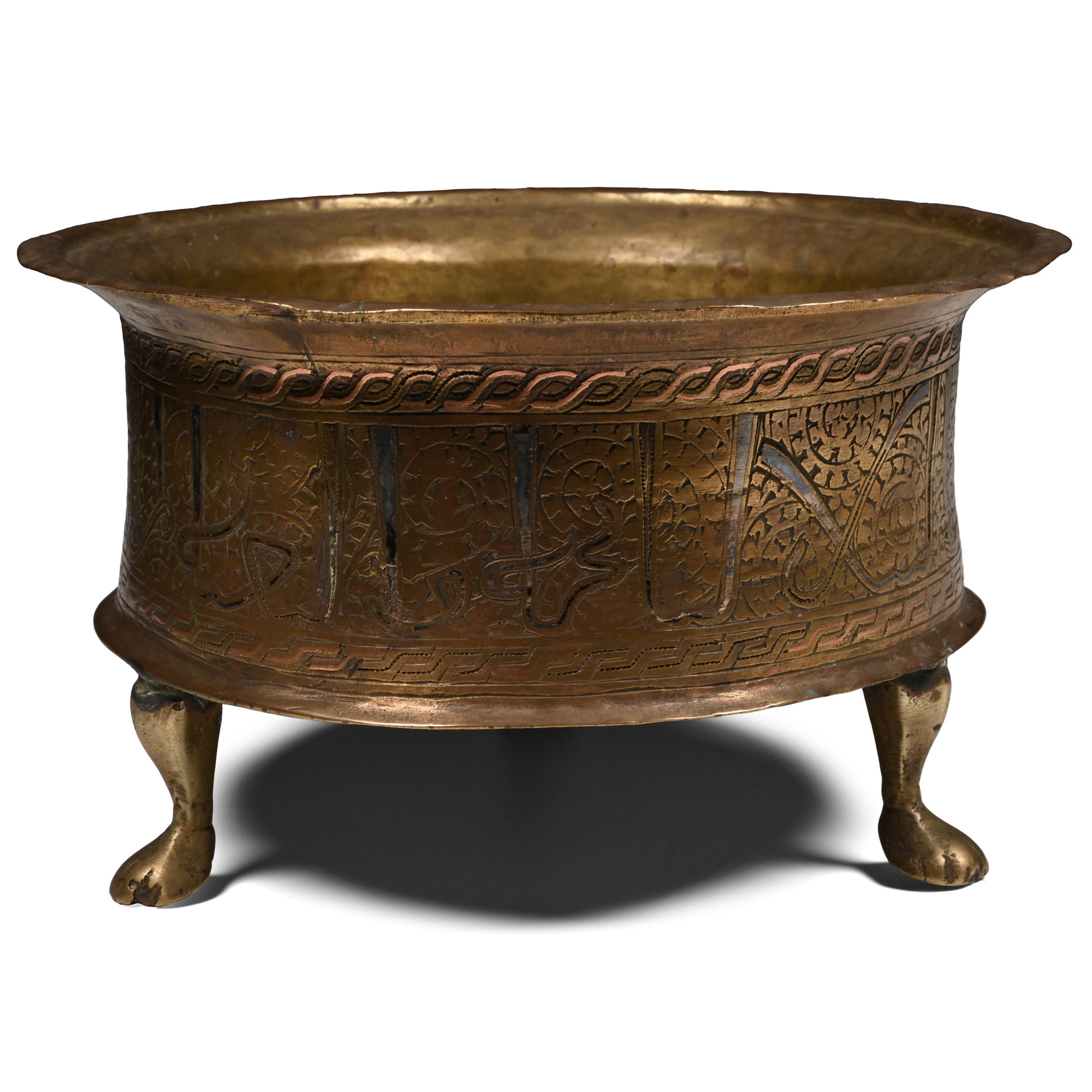 Western Asiatic Calligraphic Footed Bowl