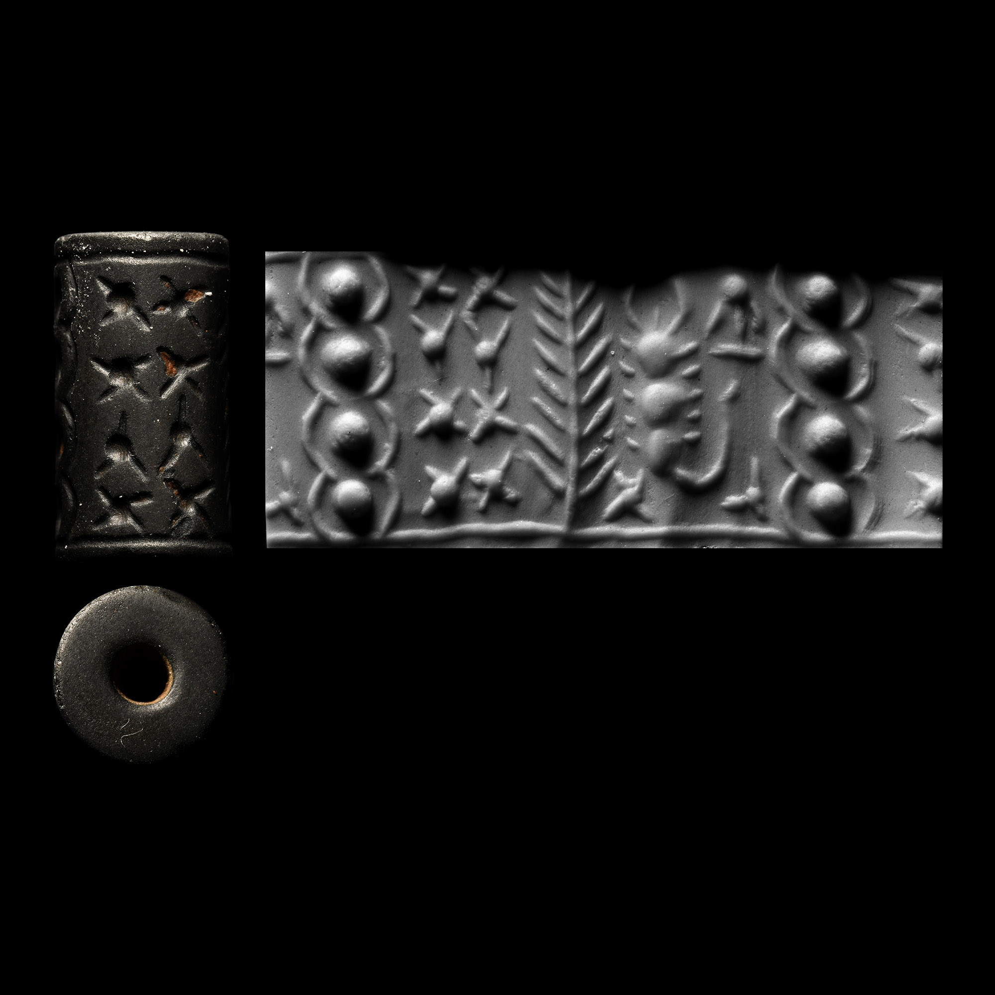 Mesopotamian Haematite Cylinder Seal with Scorpion