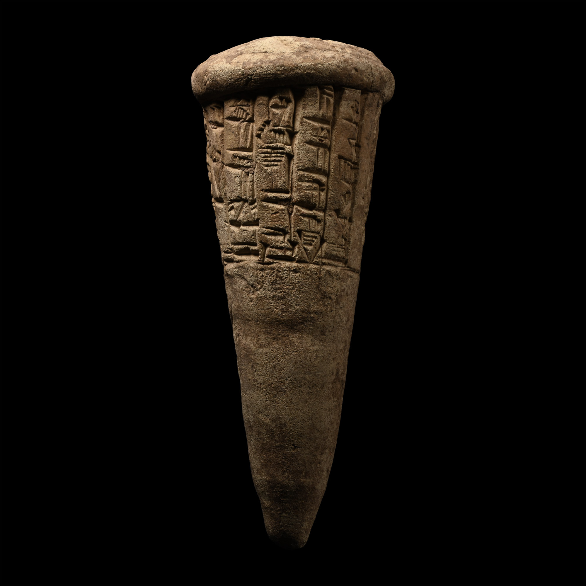 Sumerian Terracotta Foundation Cone From Lagash