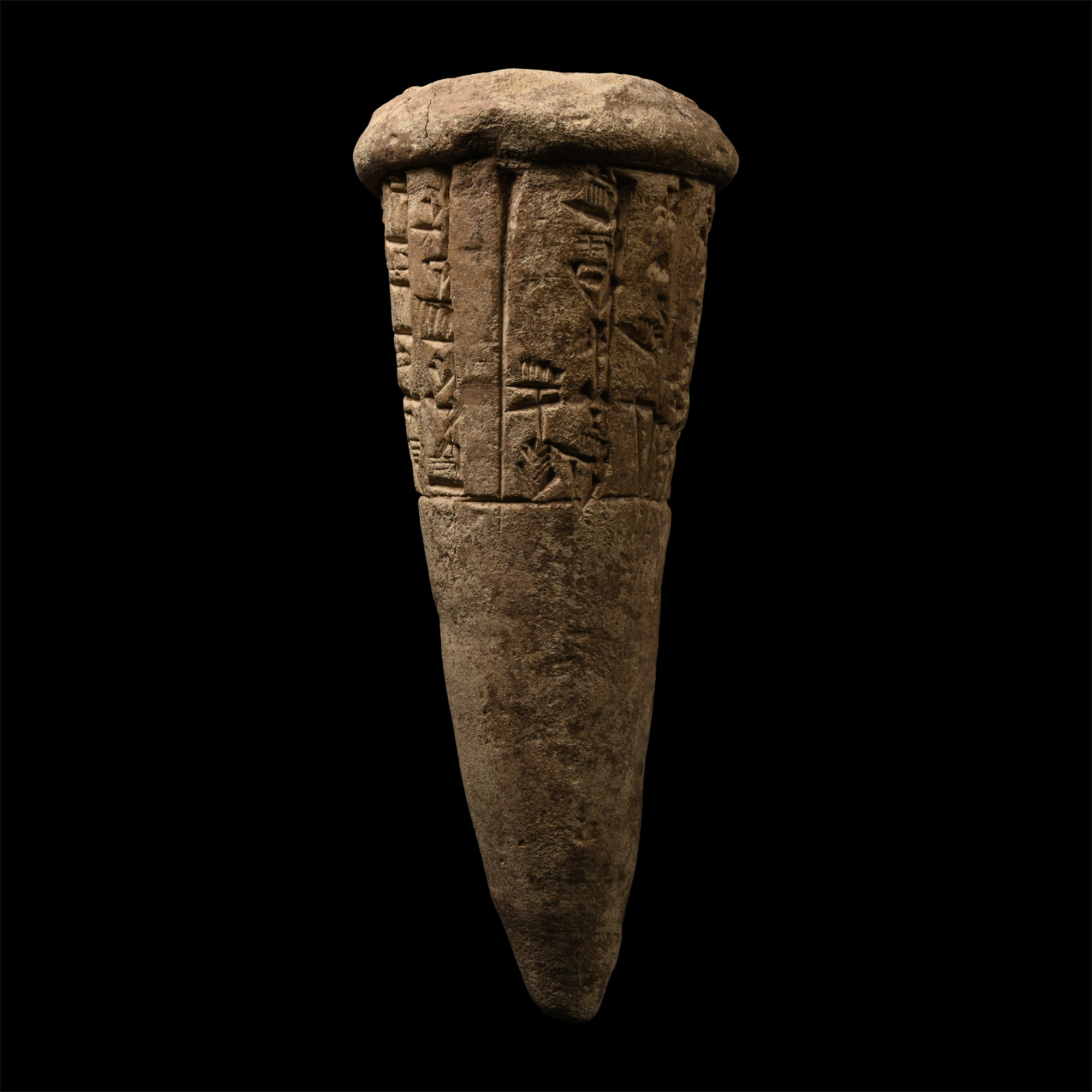 Sumerian Terracotta Foundation Cone From Lagash