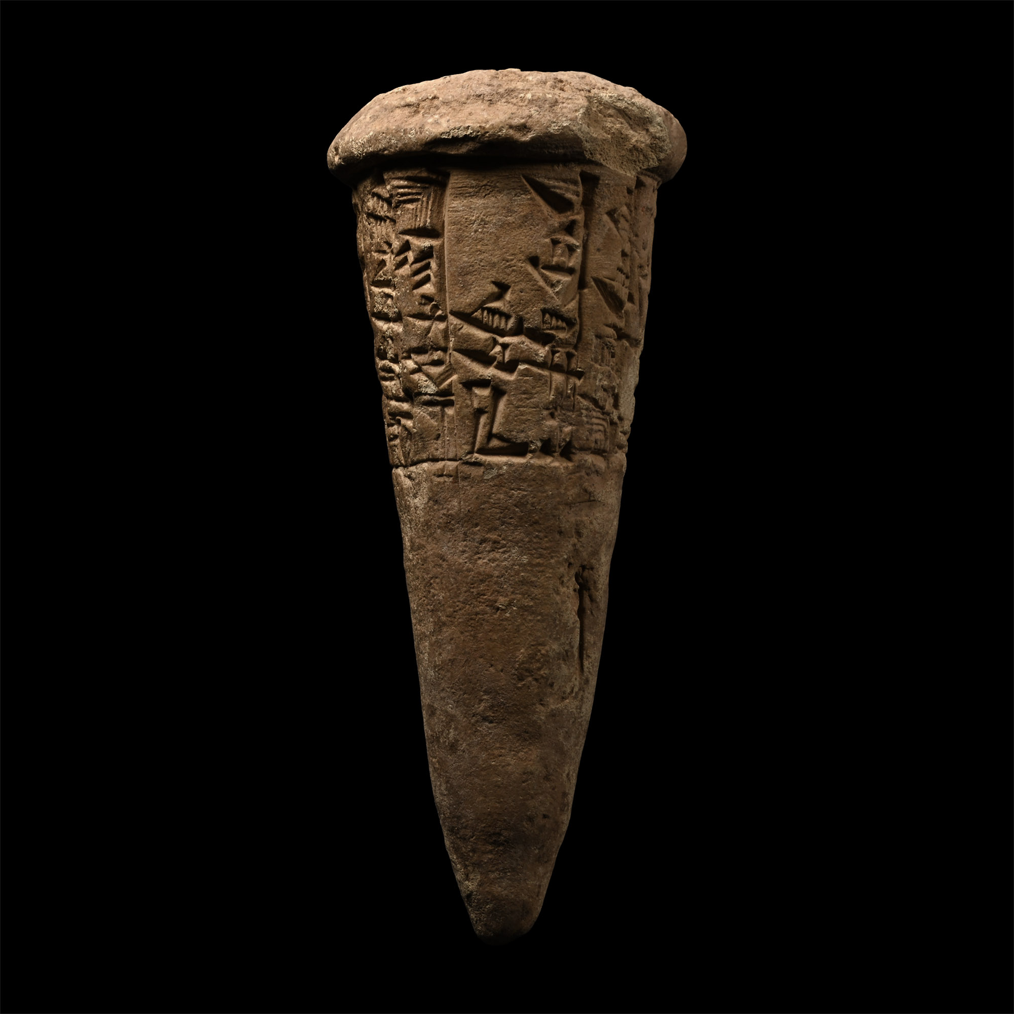 Sumerian Terracotta Foundation Cone From Lagash