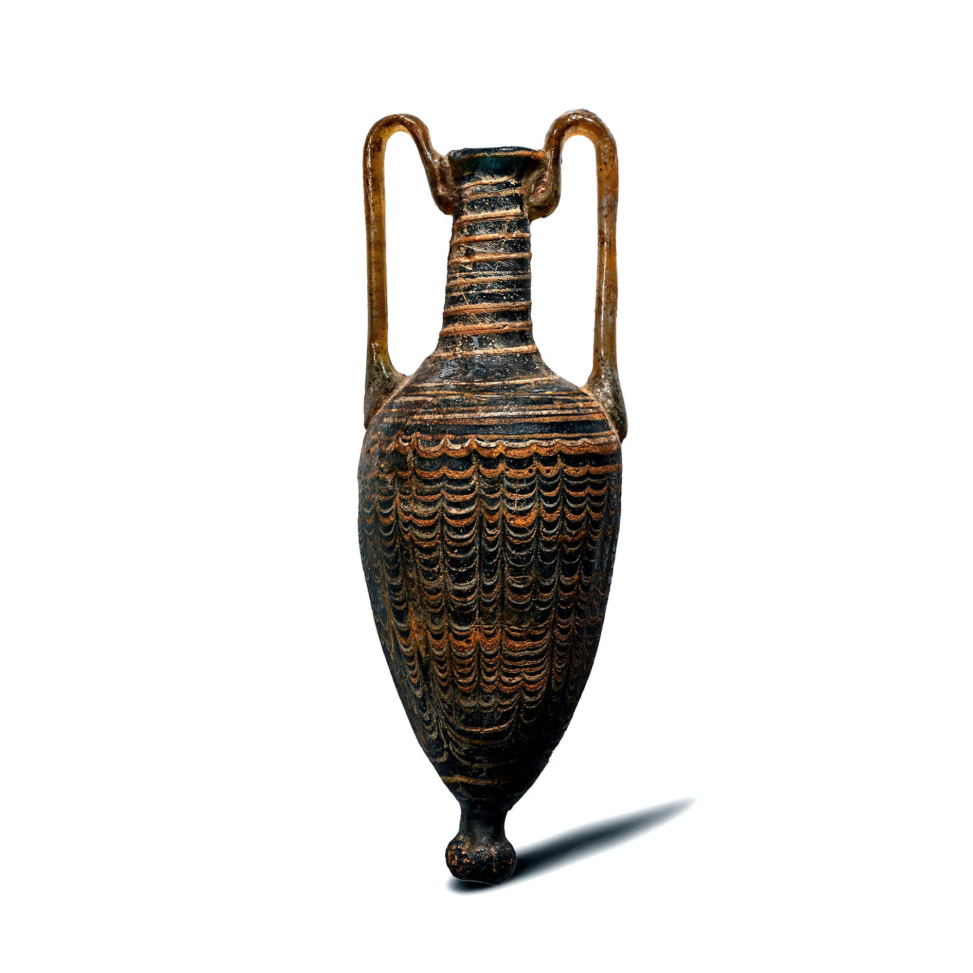 Greek Core-Formed Glass Amphoriskos