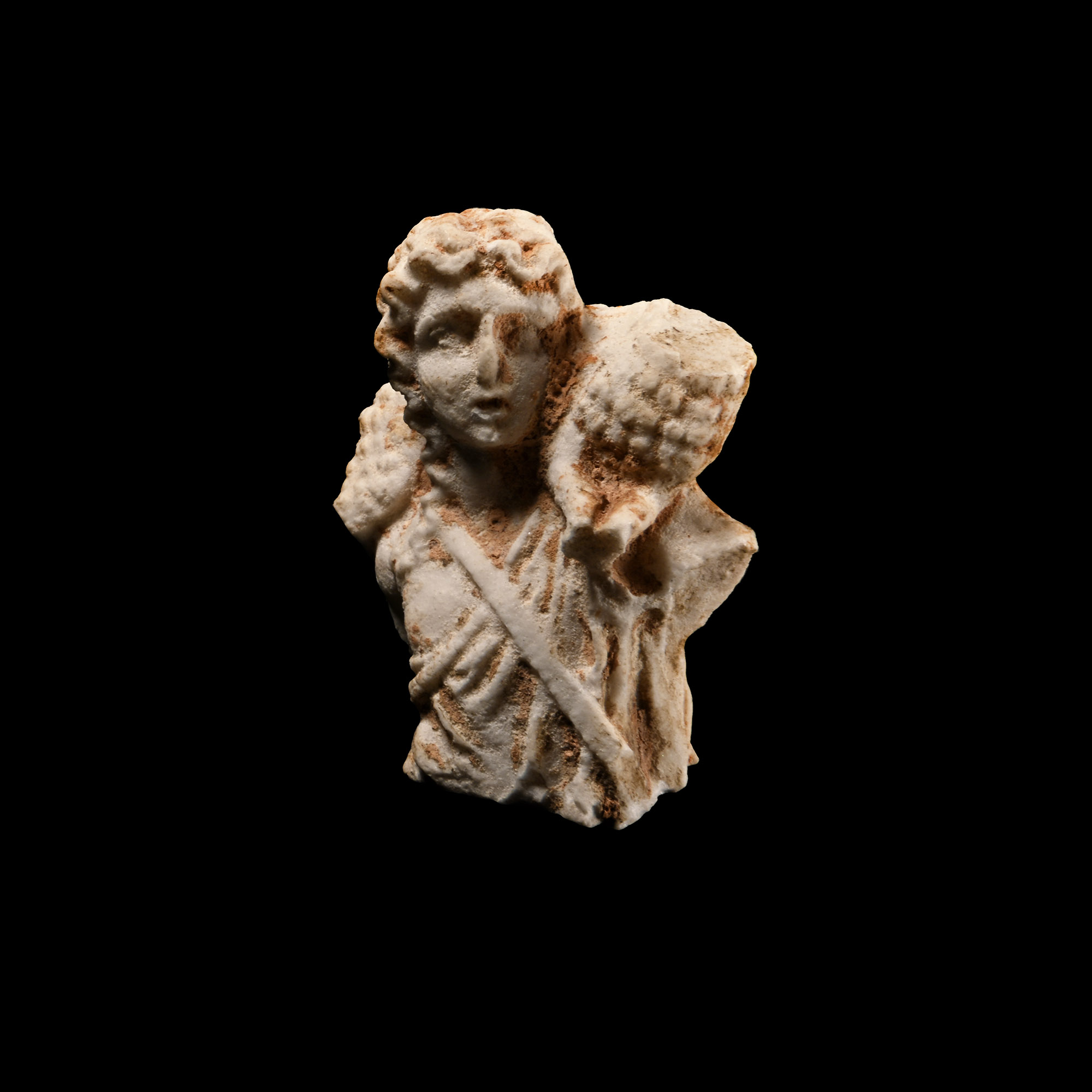 Post Medieval Marble Statuette Fragment