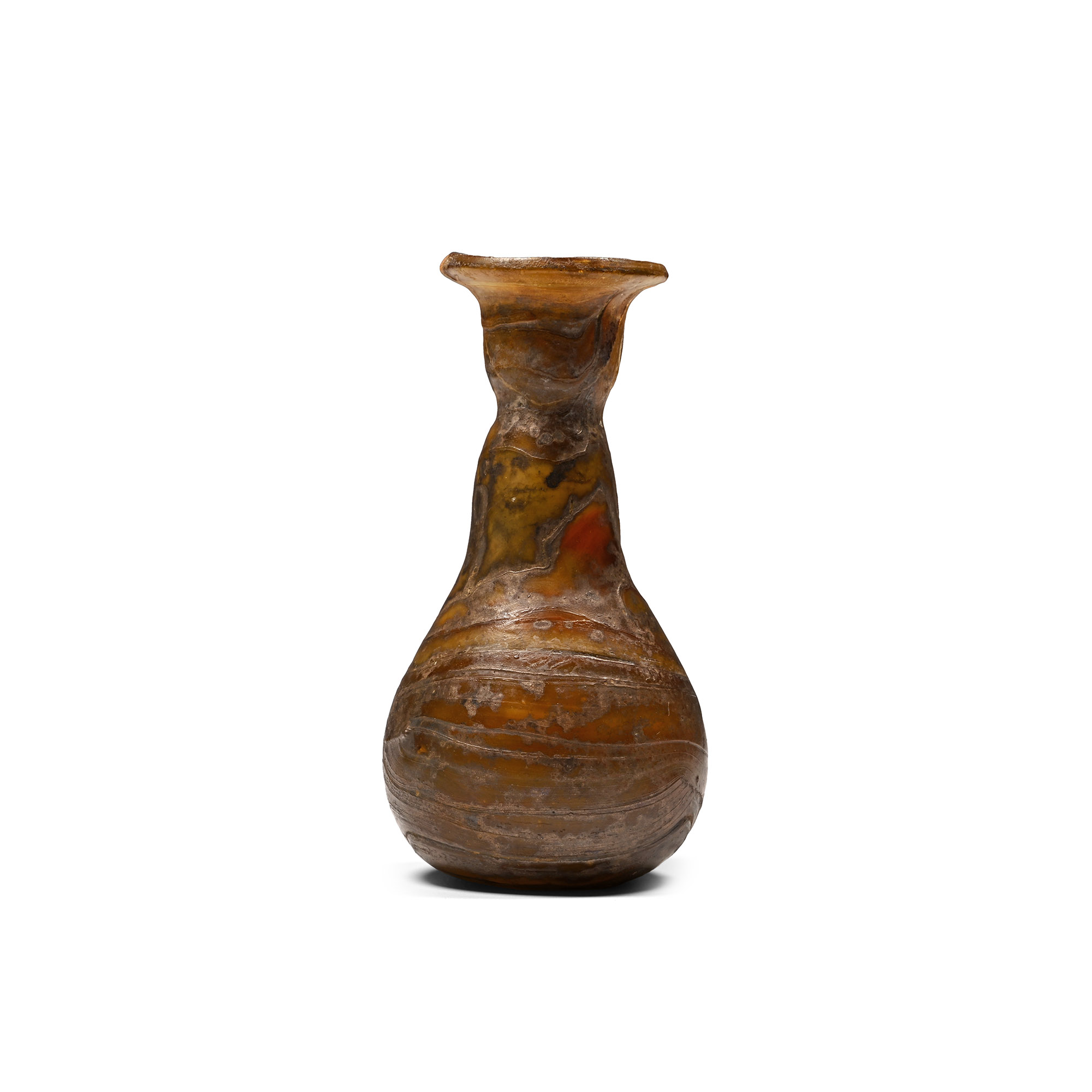 Eastern Roman Marbled Glass Bottle