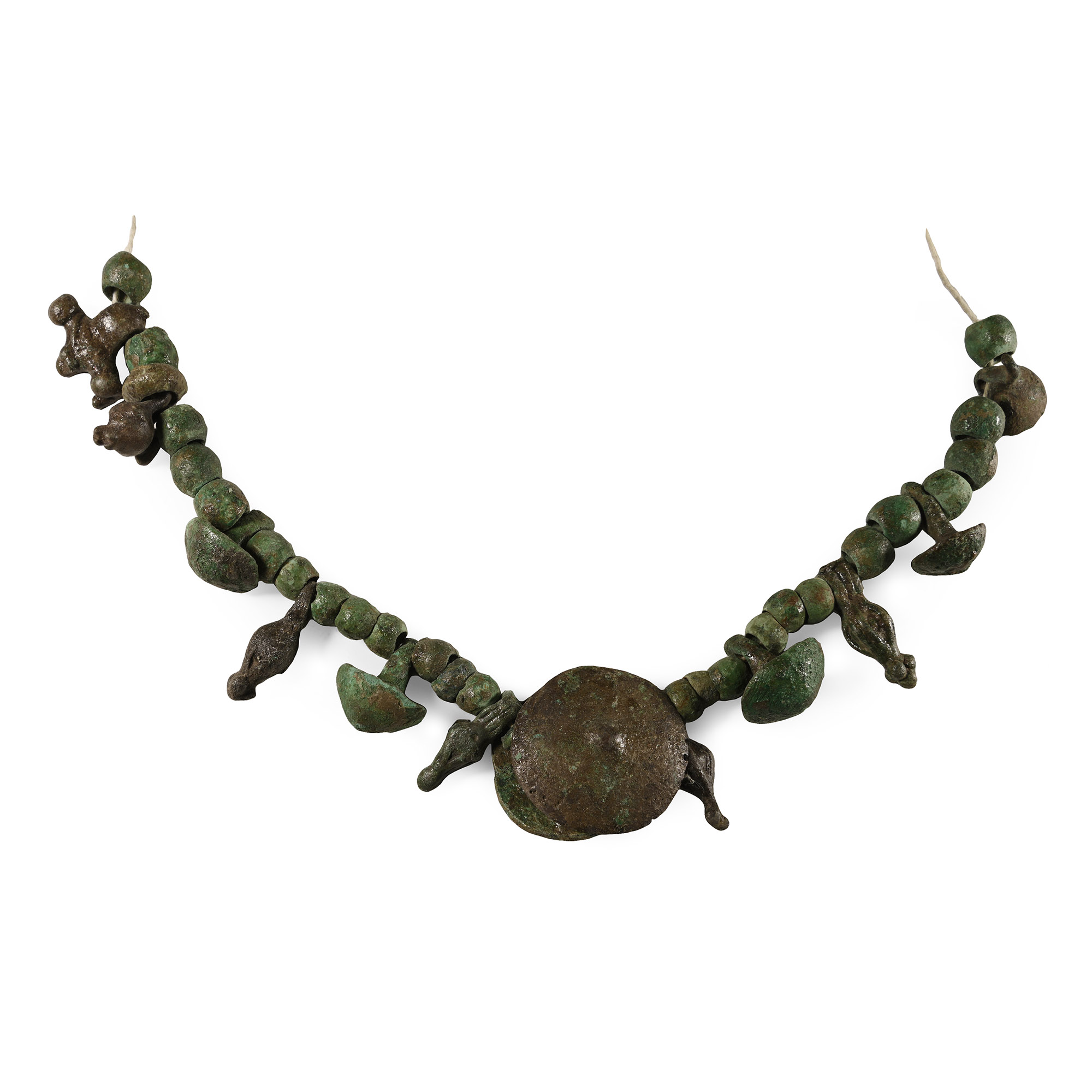 Bronze Age Bead Necklace with Pendants