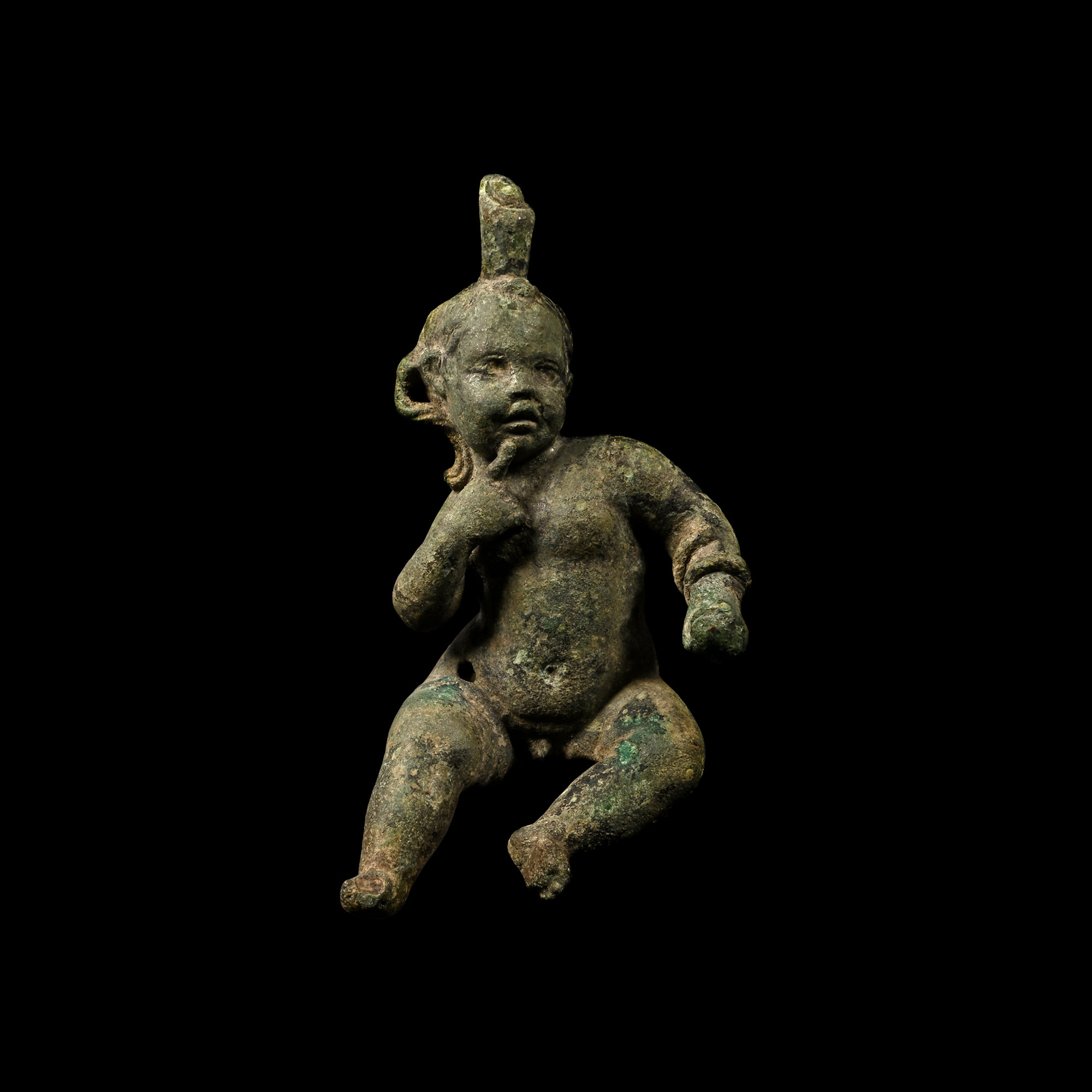 Roman Bronze Figure of the God Harpocrates