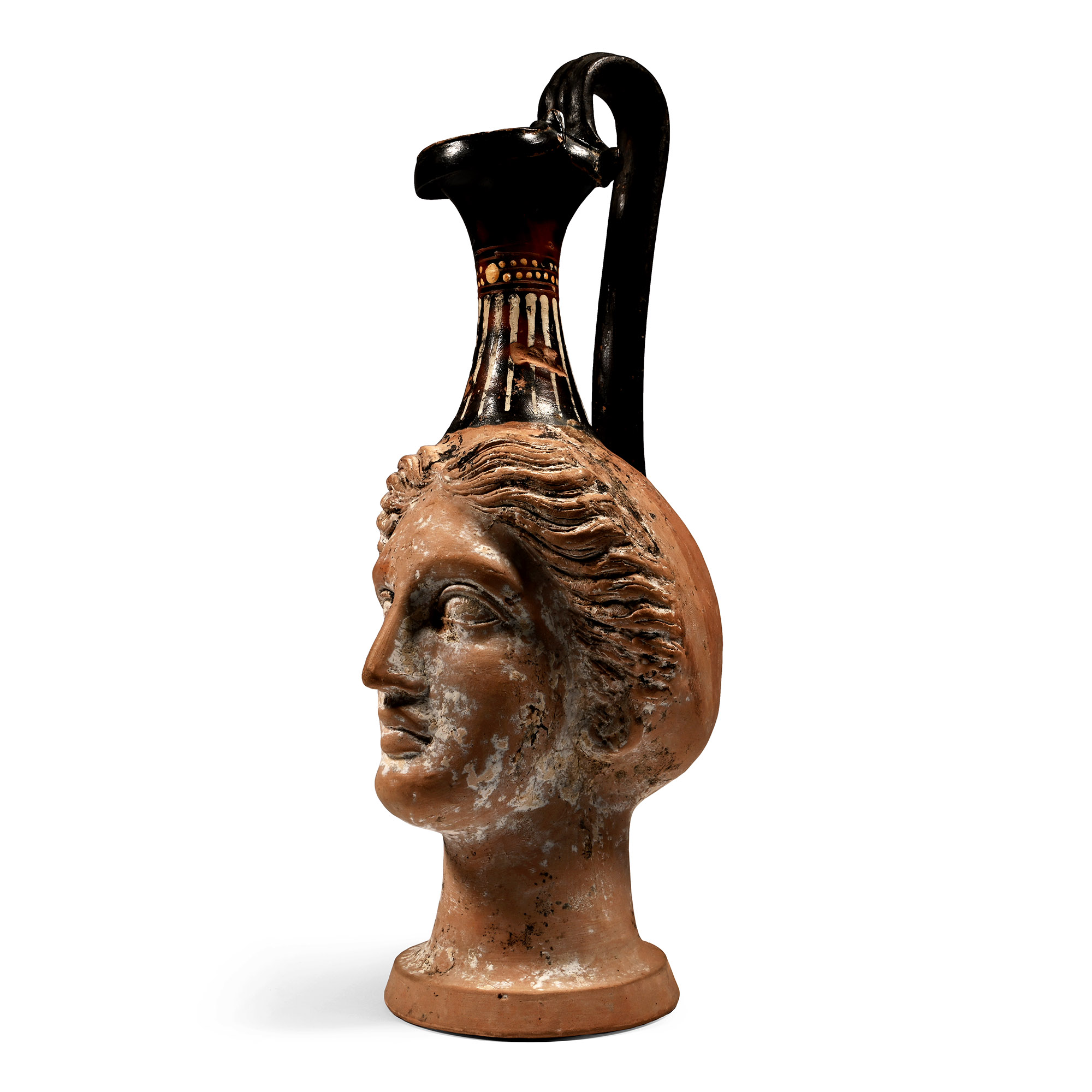 Gnathian Plastic Vase in the Shape of a Woman