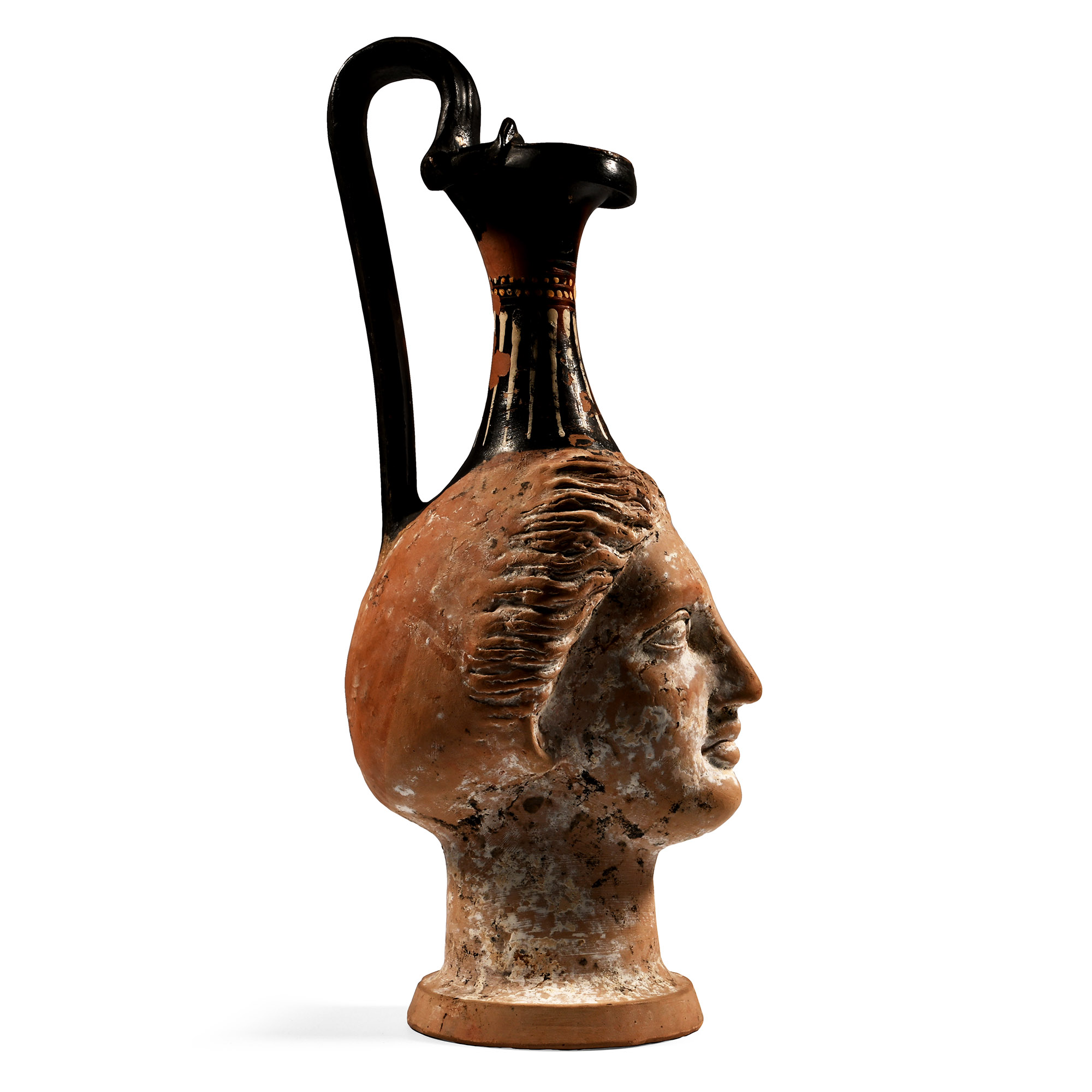 Gnathian Plastic Vase in the Shape of a Woman
