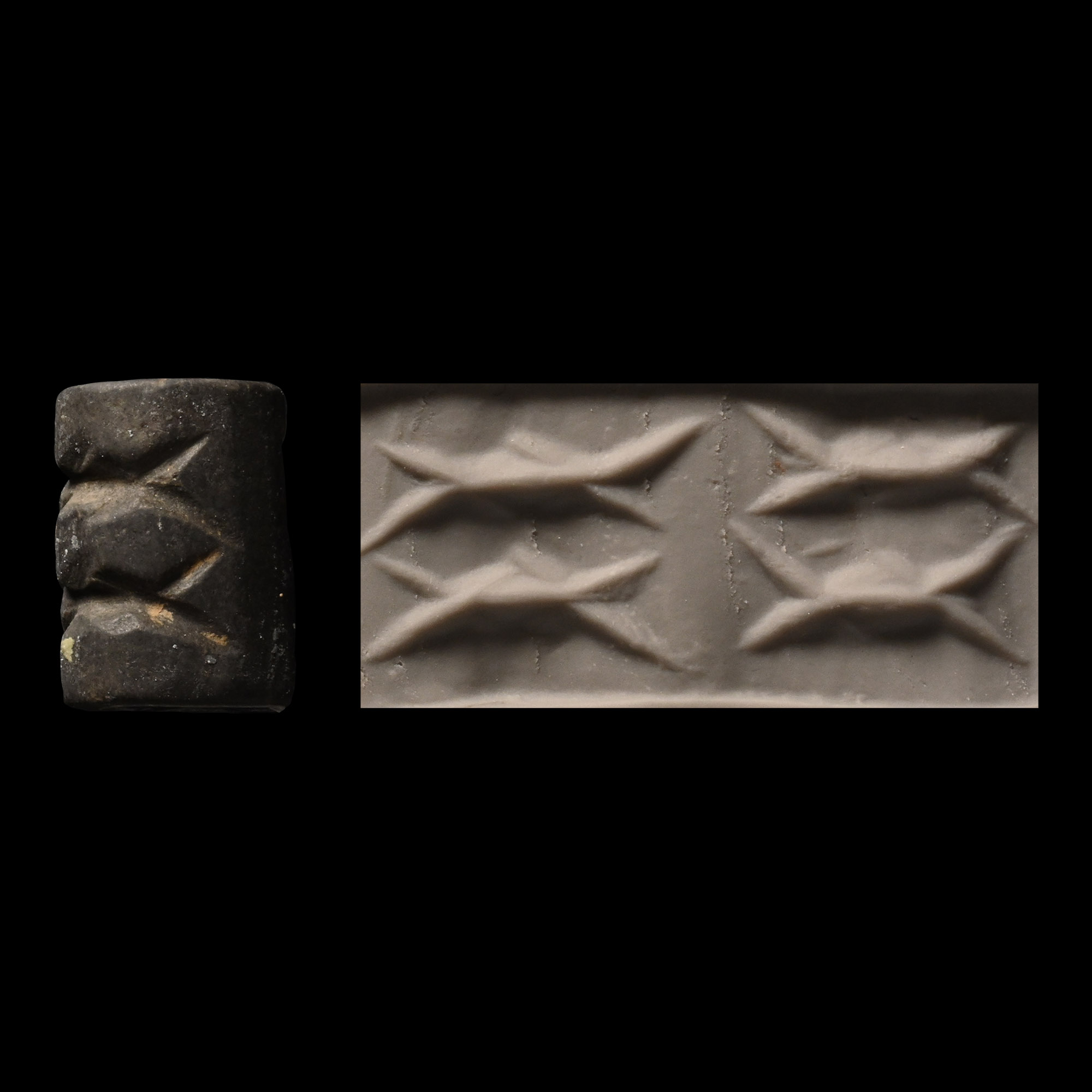 Sumerian Cylinder Seal with Fish