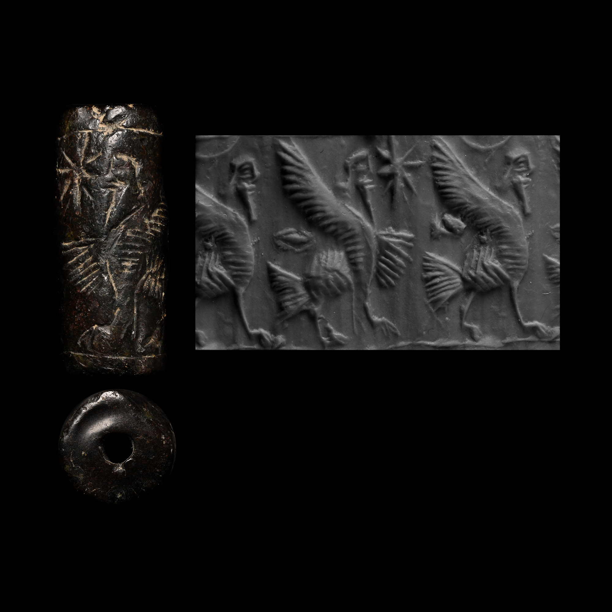 Neo-Assyrian Steatite Cylinder Seal