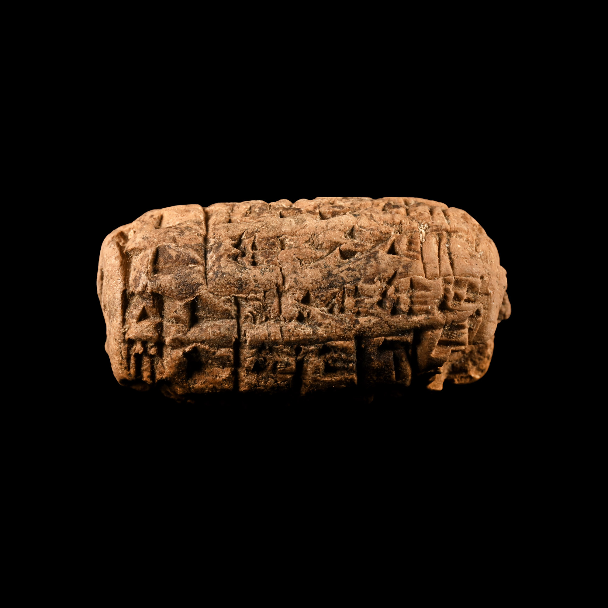 Old Babylonian Terracotta Bulla Recording the Rations of Vegetable Oil to Named Individuals