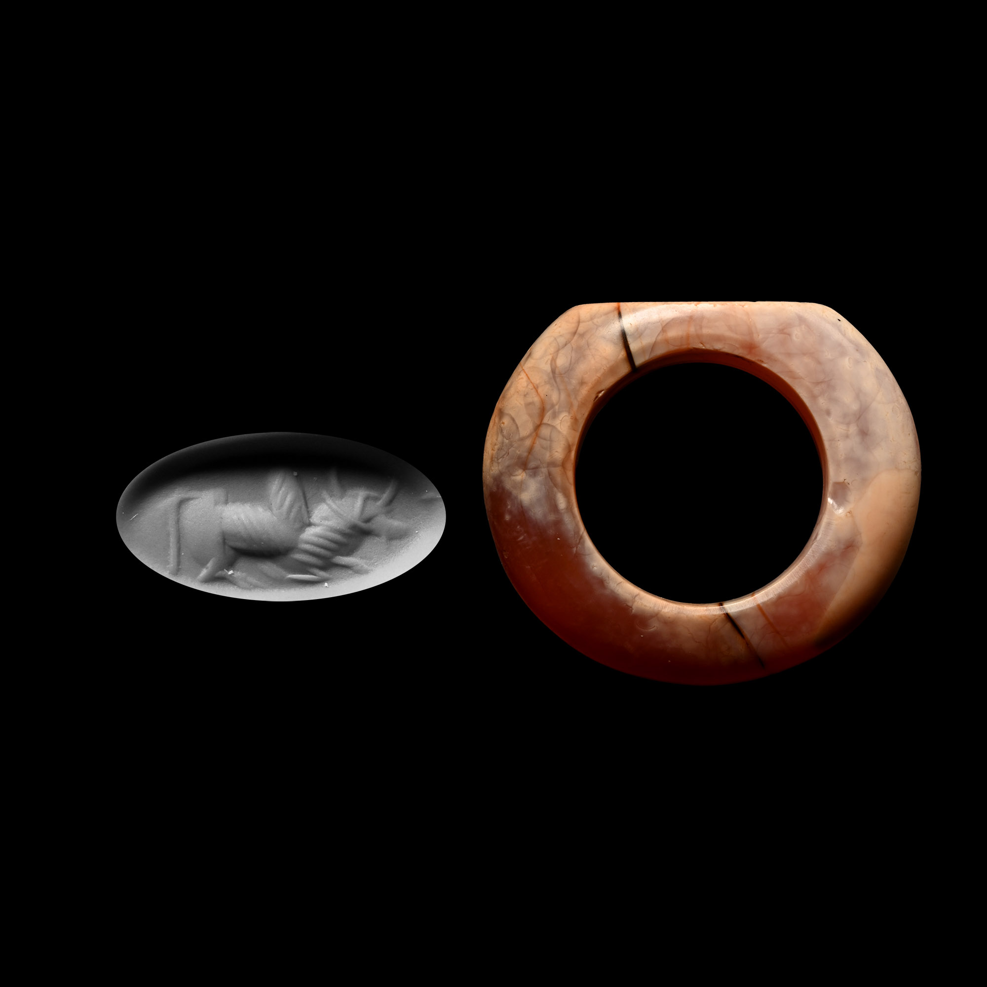 Sasanian Red Agate Ring