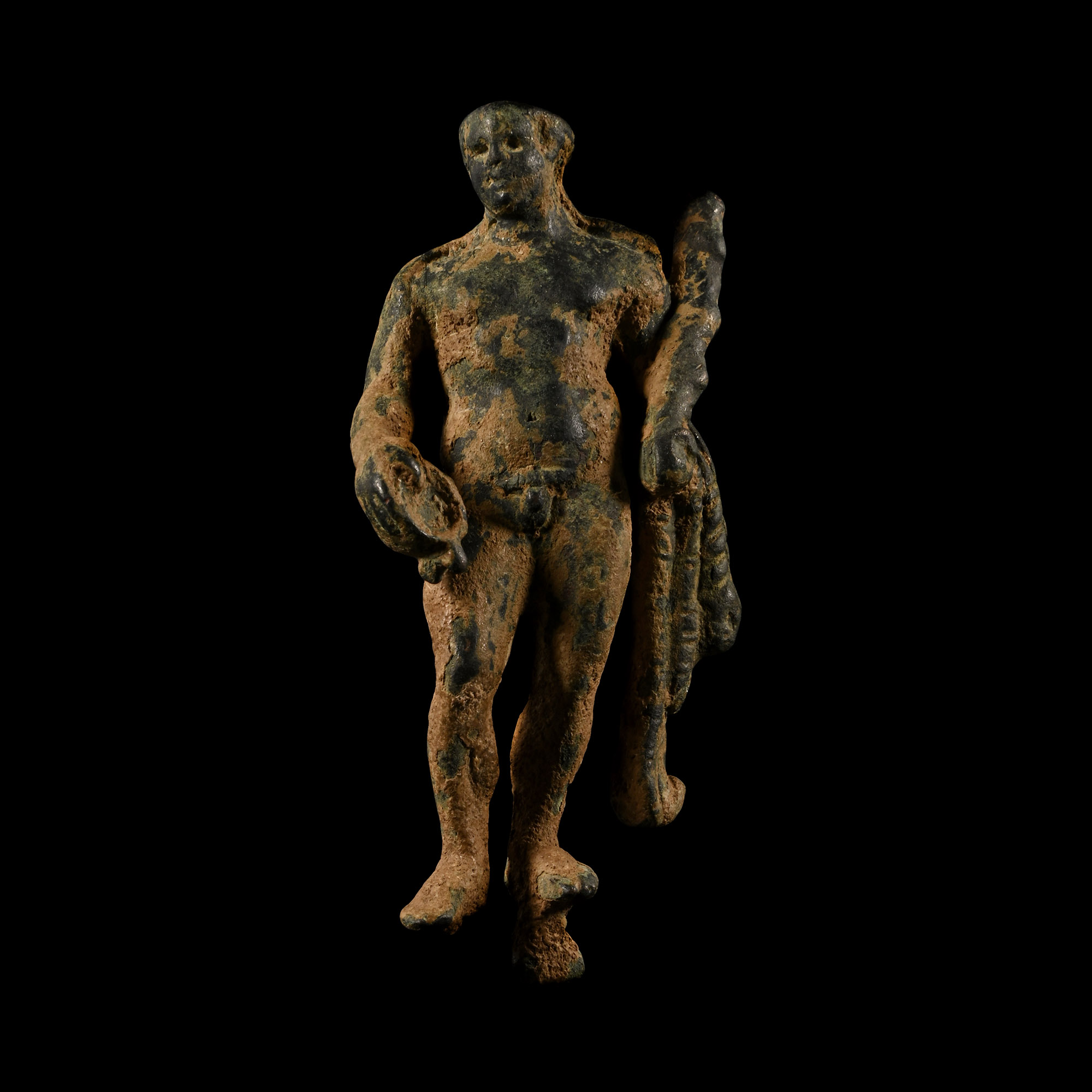 Roman Bronze Figure of Hercules