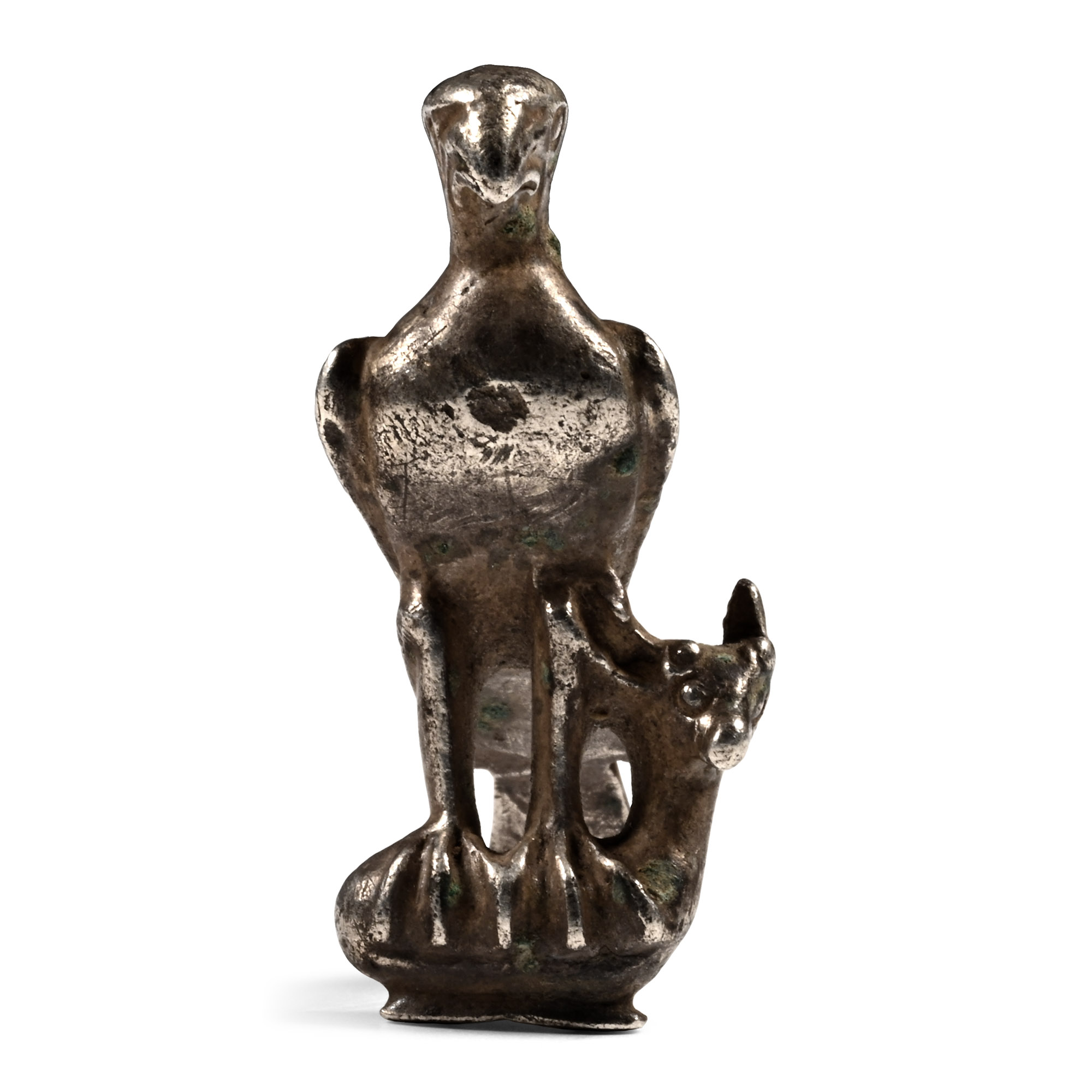 Roman Silver Eagle Holding a Deer