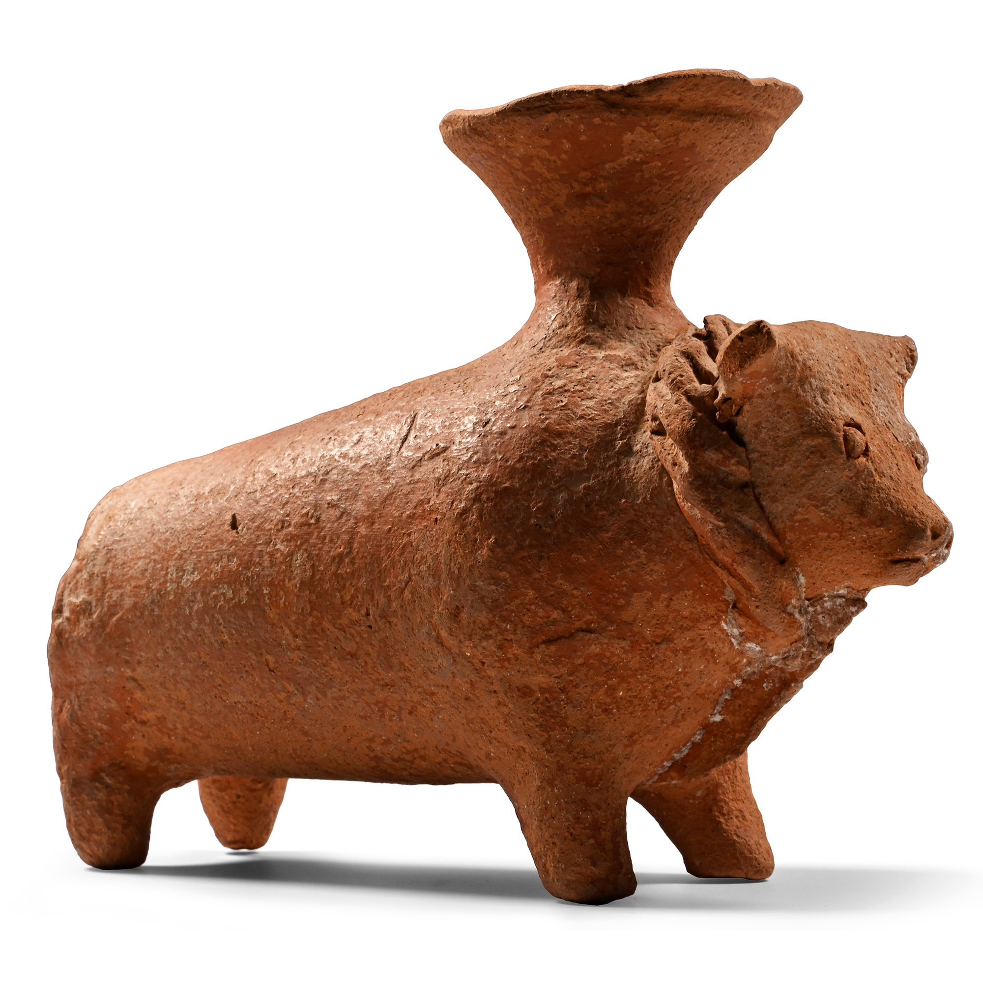 Near Eastern Terracotta Vessel of an Ox