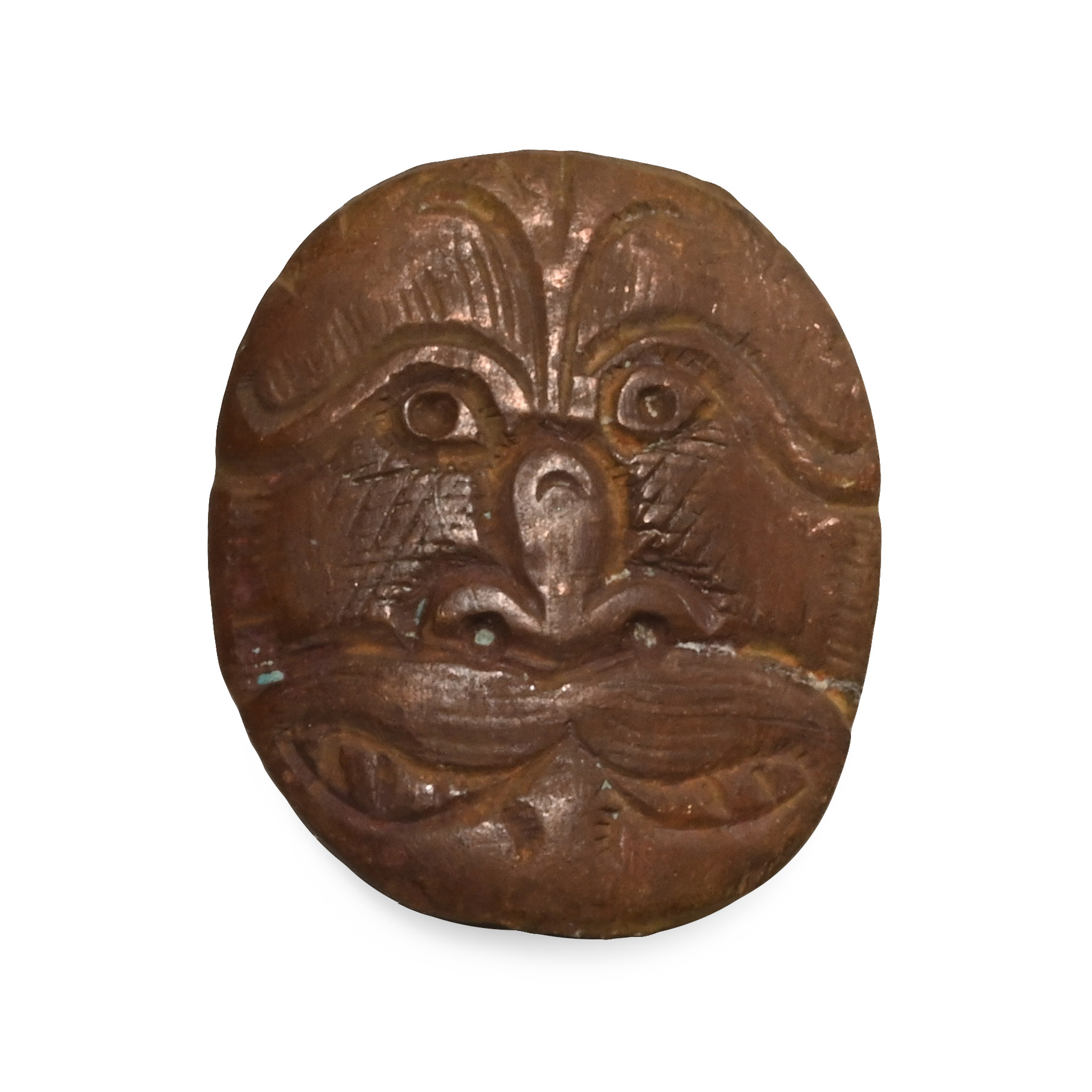 Post Medieval Bronze Face Escutcheon