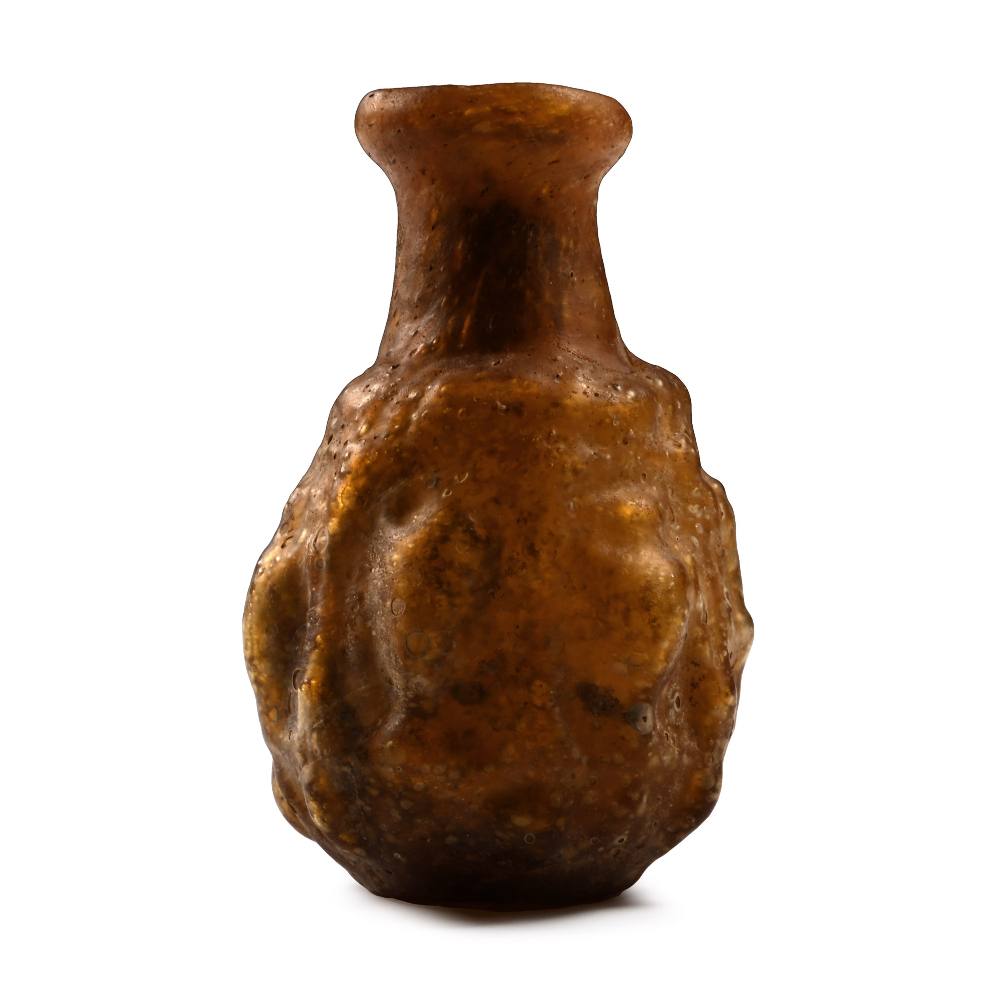 Roman Sidonian Yellow Glass Flask