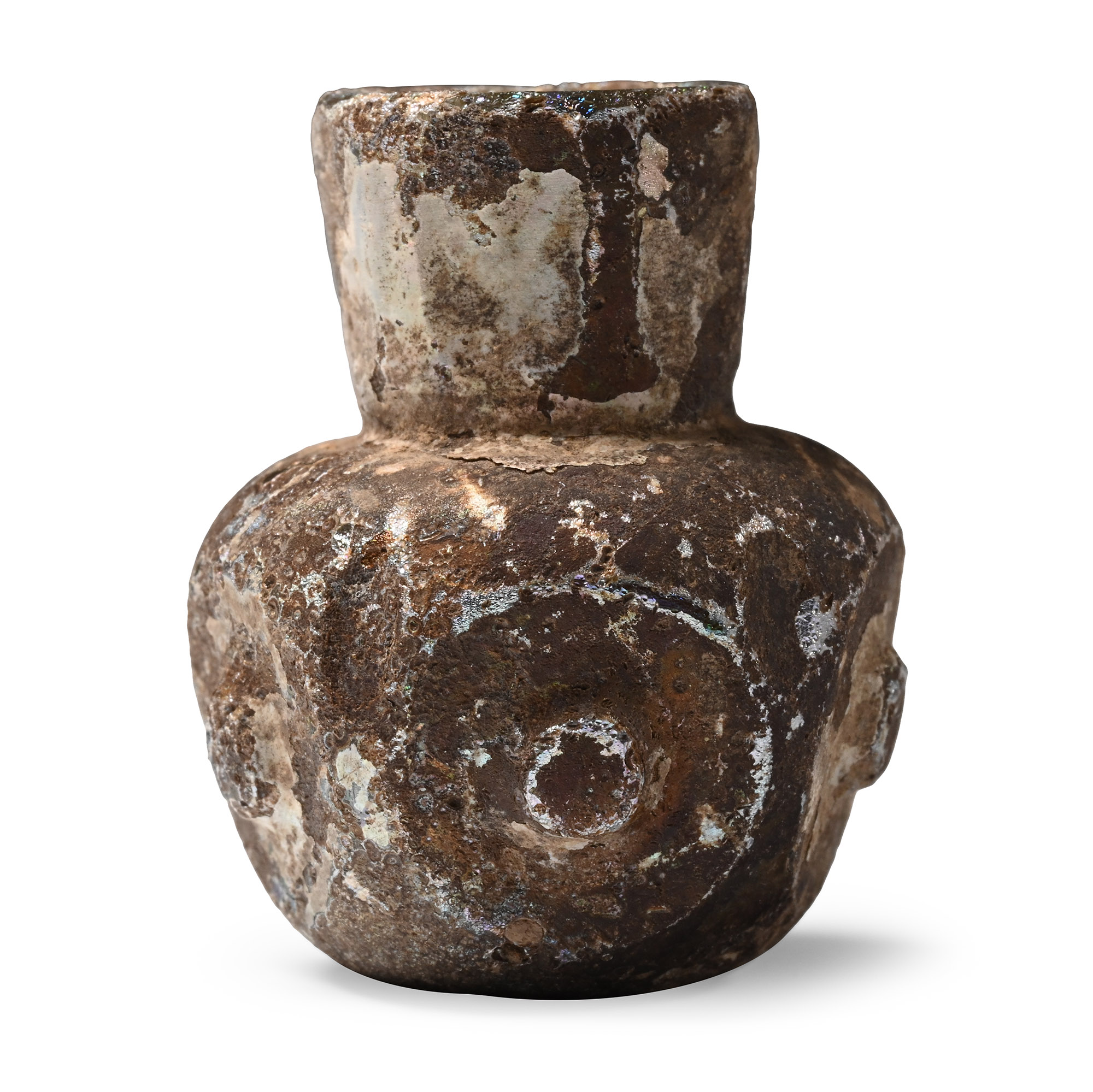 Western Asiatic Mould-Blown Glass Perfume Bottle
