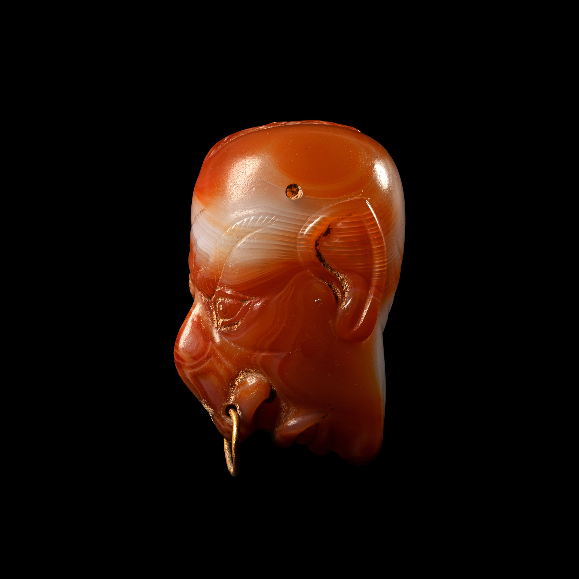 Roman Agate Head of a Grotesque