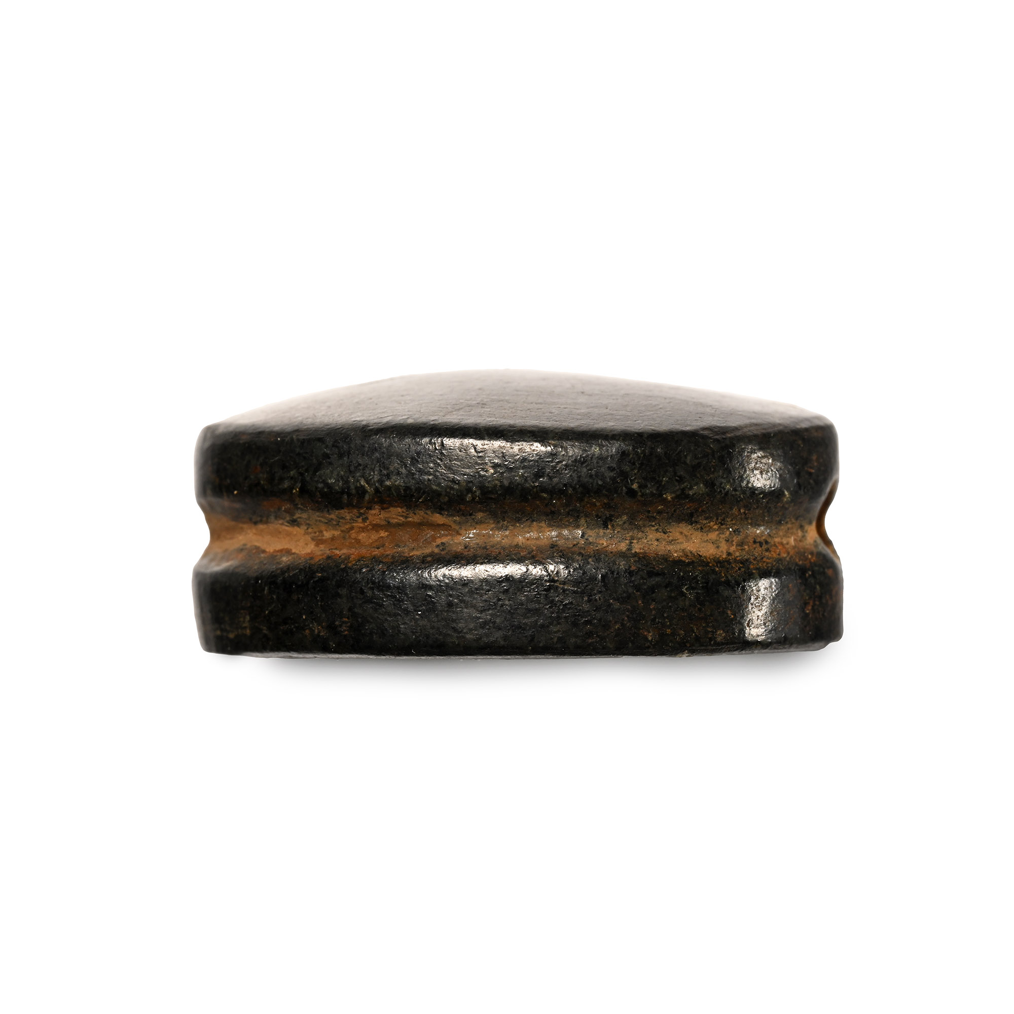 Phoenicio-Egyptian Black Stone Scaraboid with Lions