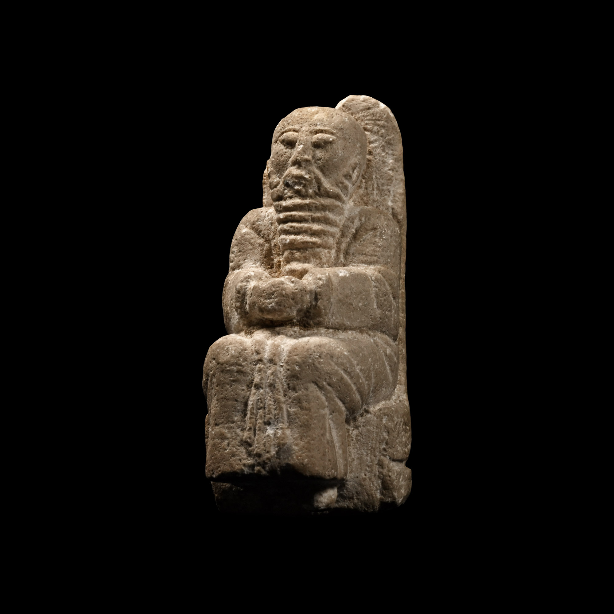 Sumerian Calcite Figure of a Priest