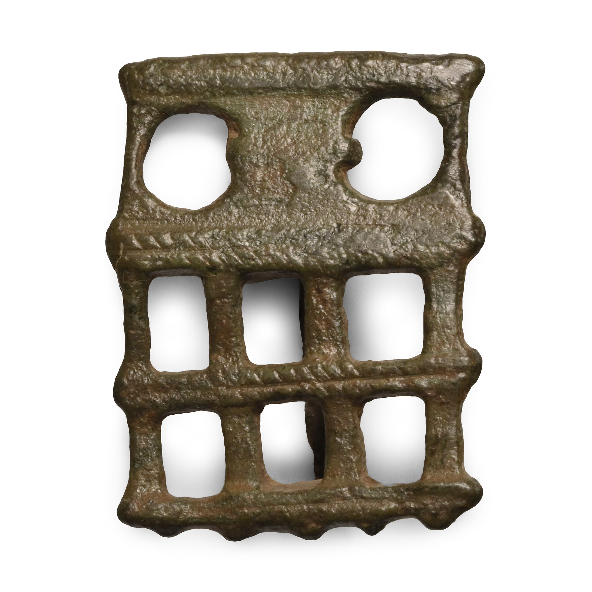 Roman Bronze Camp Gate Plate Brooch