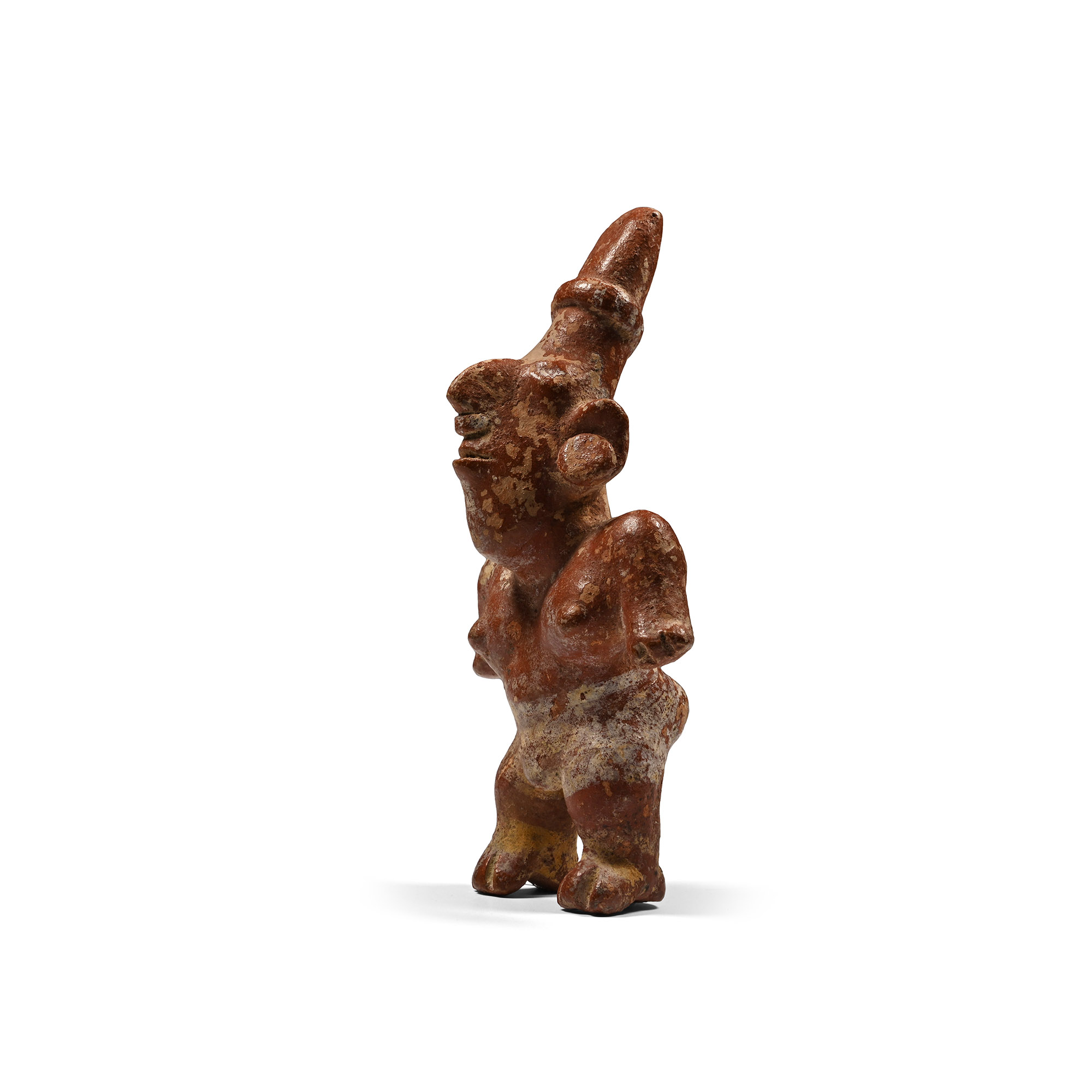 Pre Columbian Jalisco Polychrome Terracotta Figure
