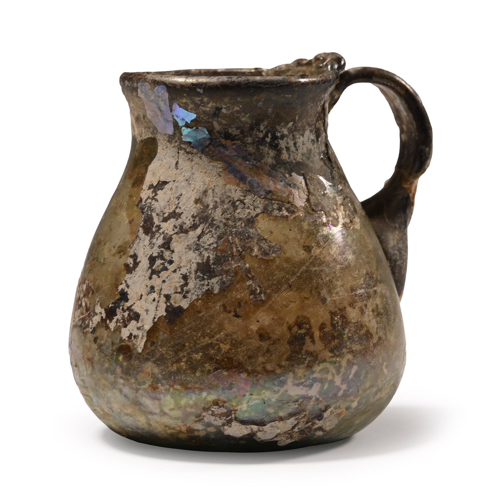 Roman Iridescent Glass Juglet