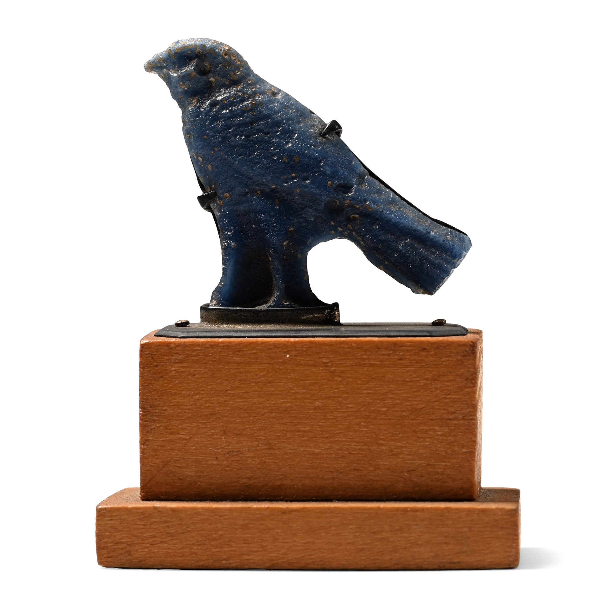 Egyptian Blue Glass Bird Inlay