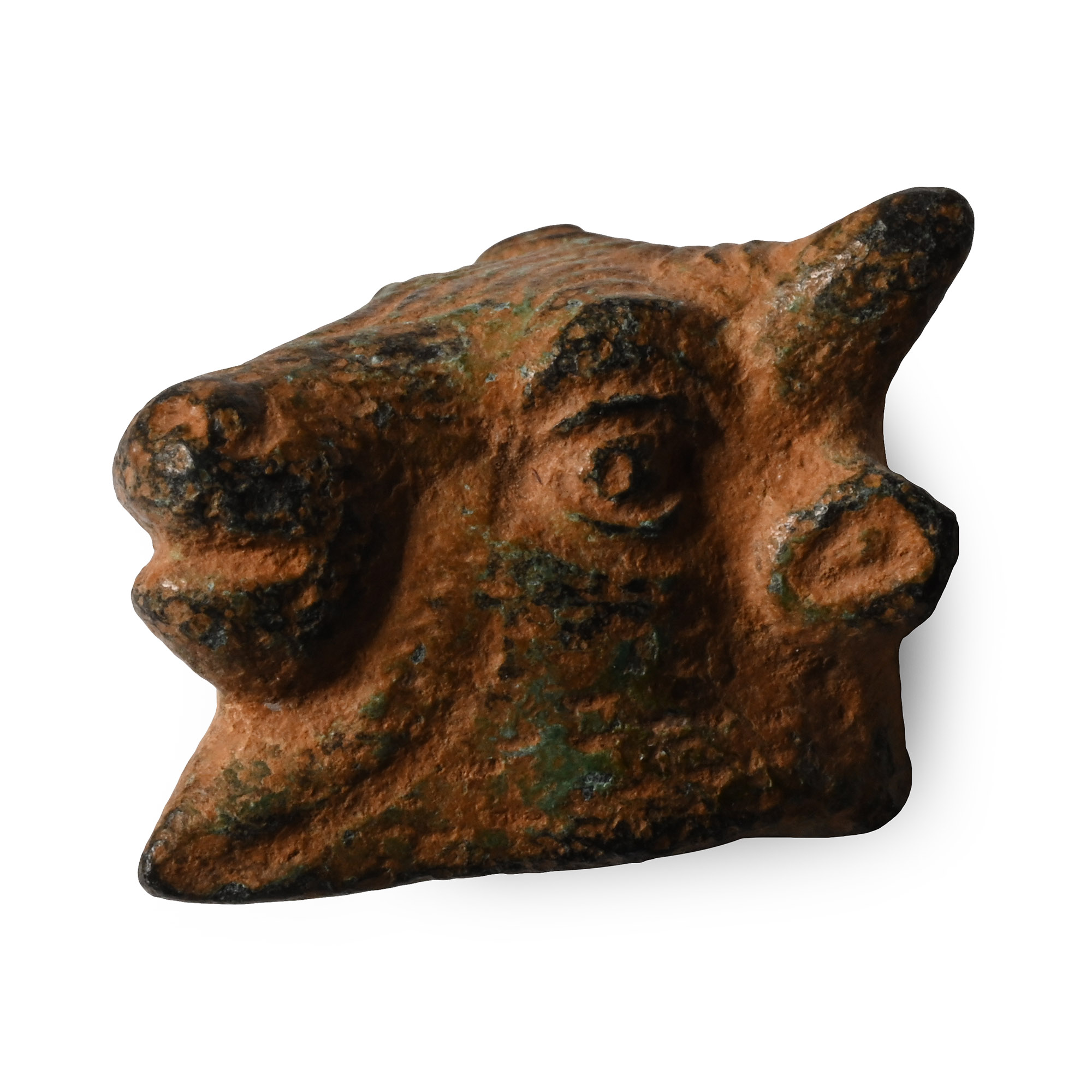 Roman Bronze Bull Head Fragment