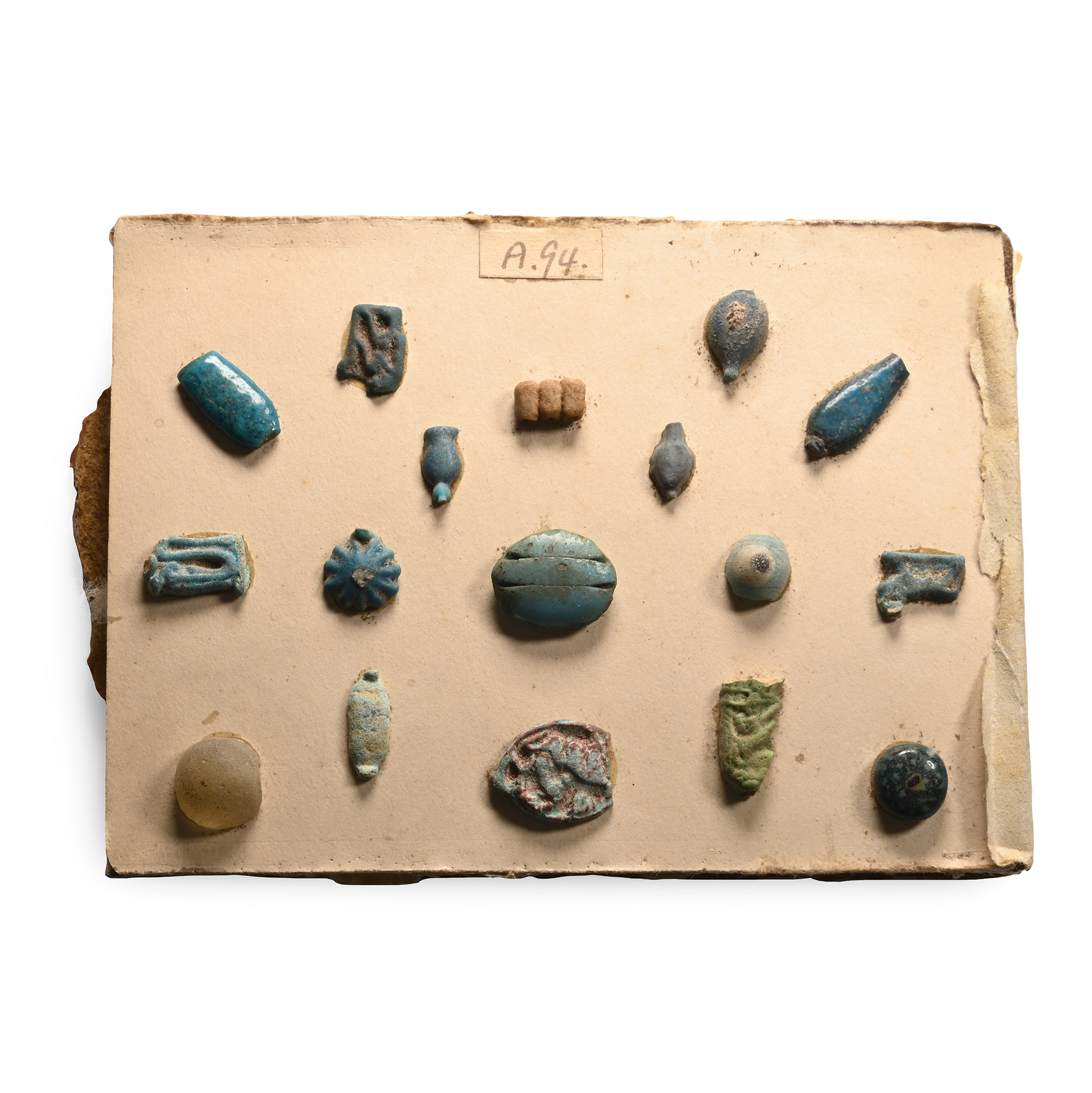 Egyptian Faience Bead and Amulet Collection