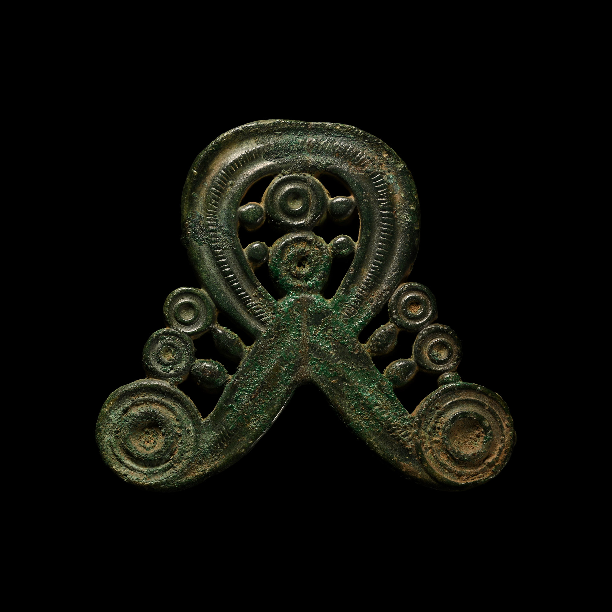 Western Asiatic Bronze Razor Handle