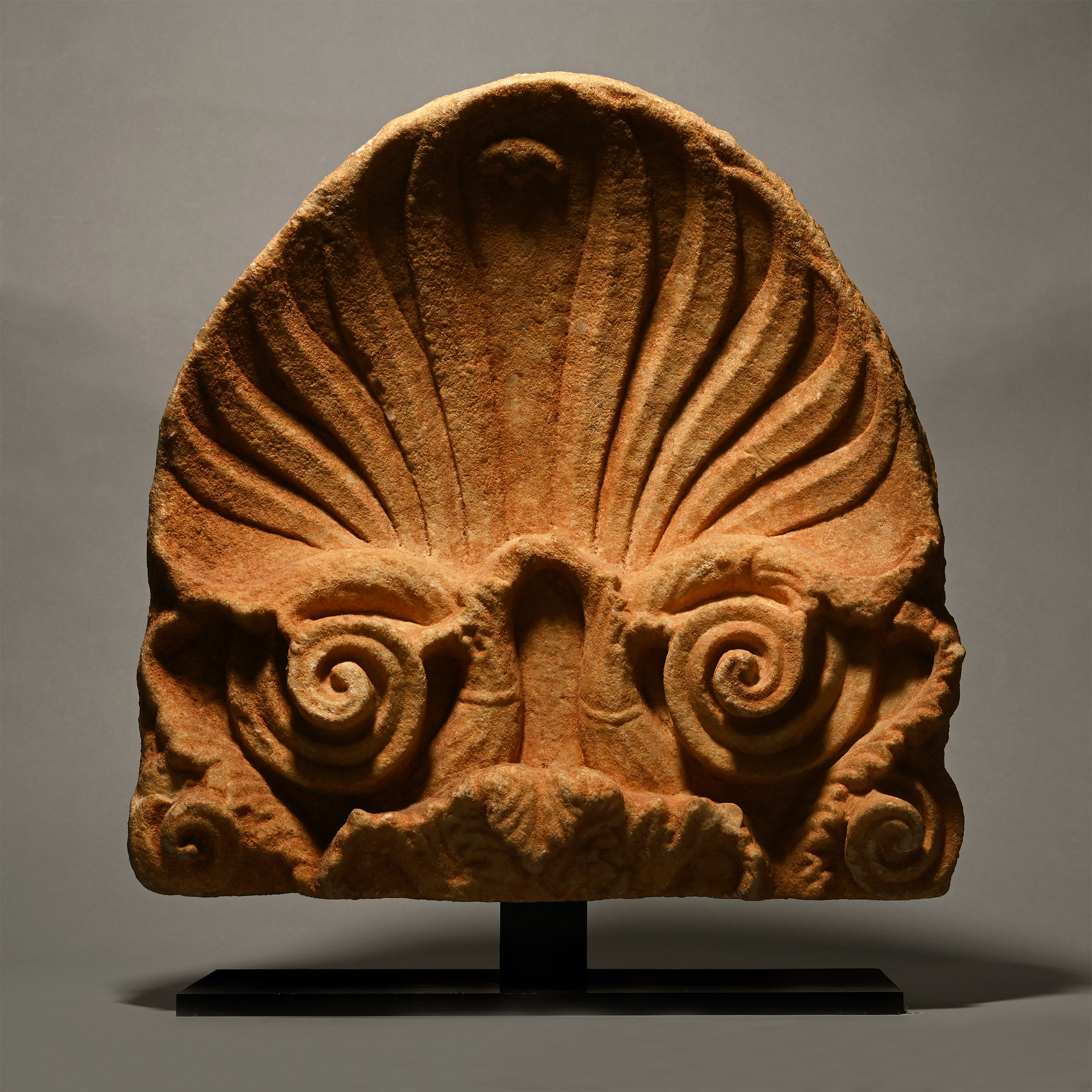 'The Stanford Place Collection' Attic Marble Stele Anthemion Finial
