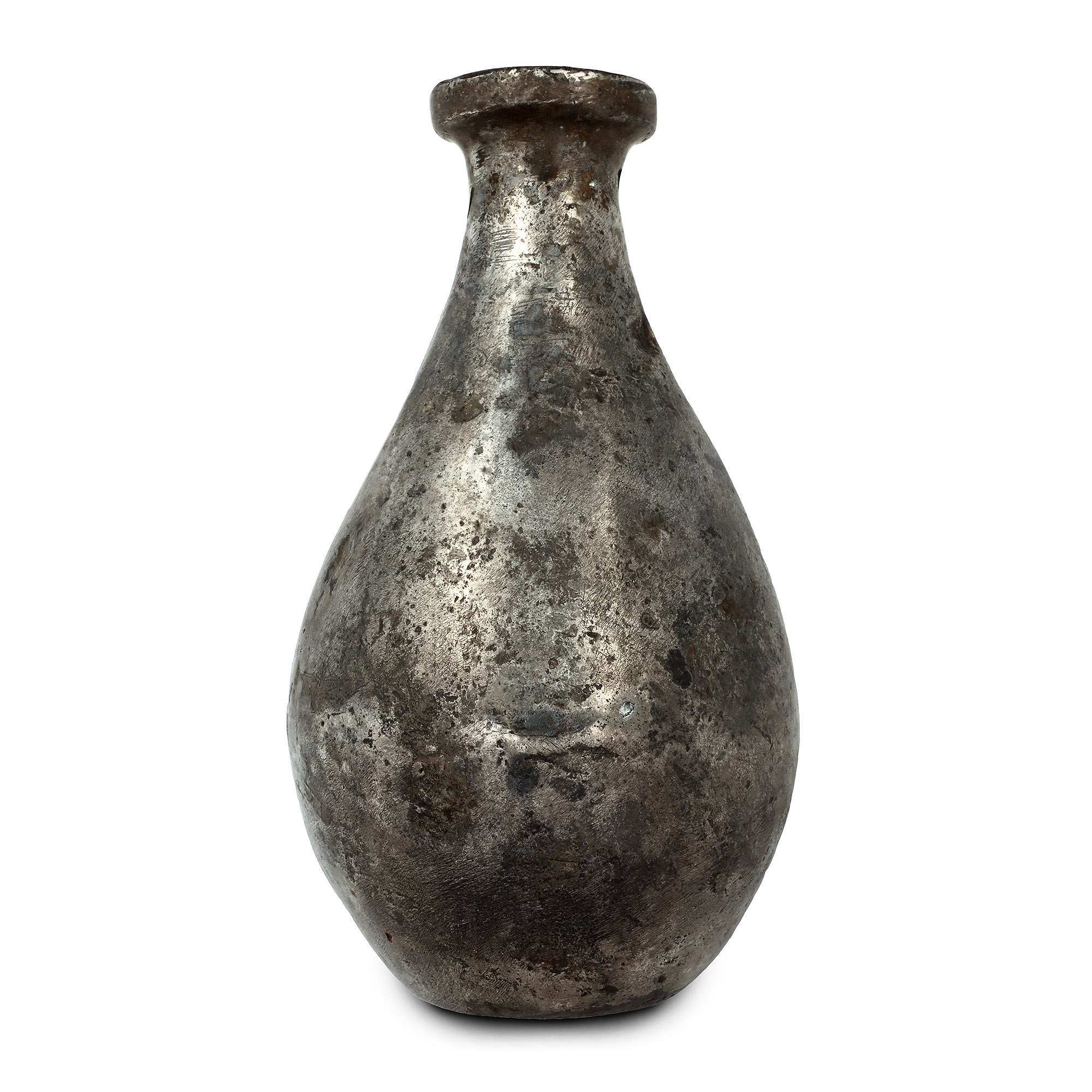 Sasanian Tin Bottle-Shaped Vase