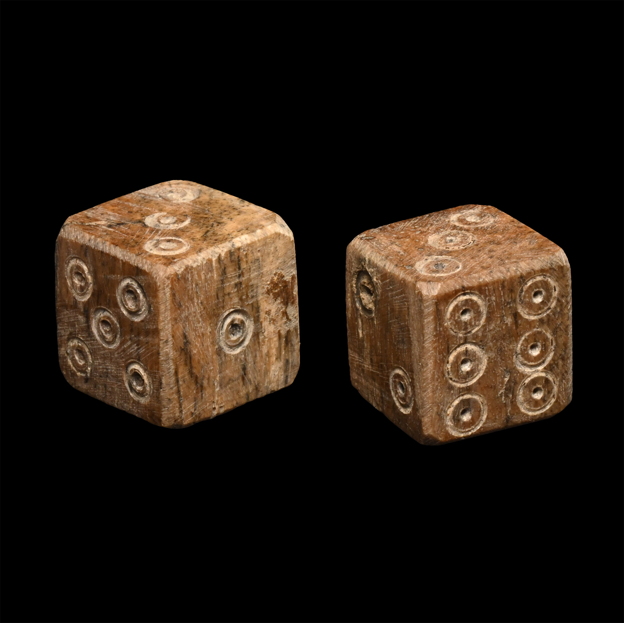Roman Bone Dice Pair
