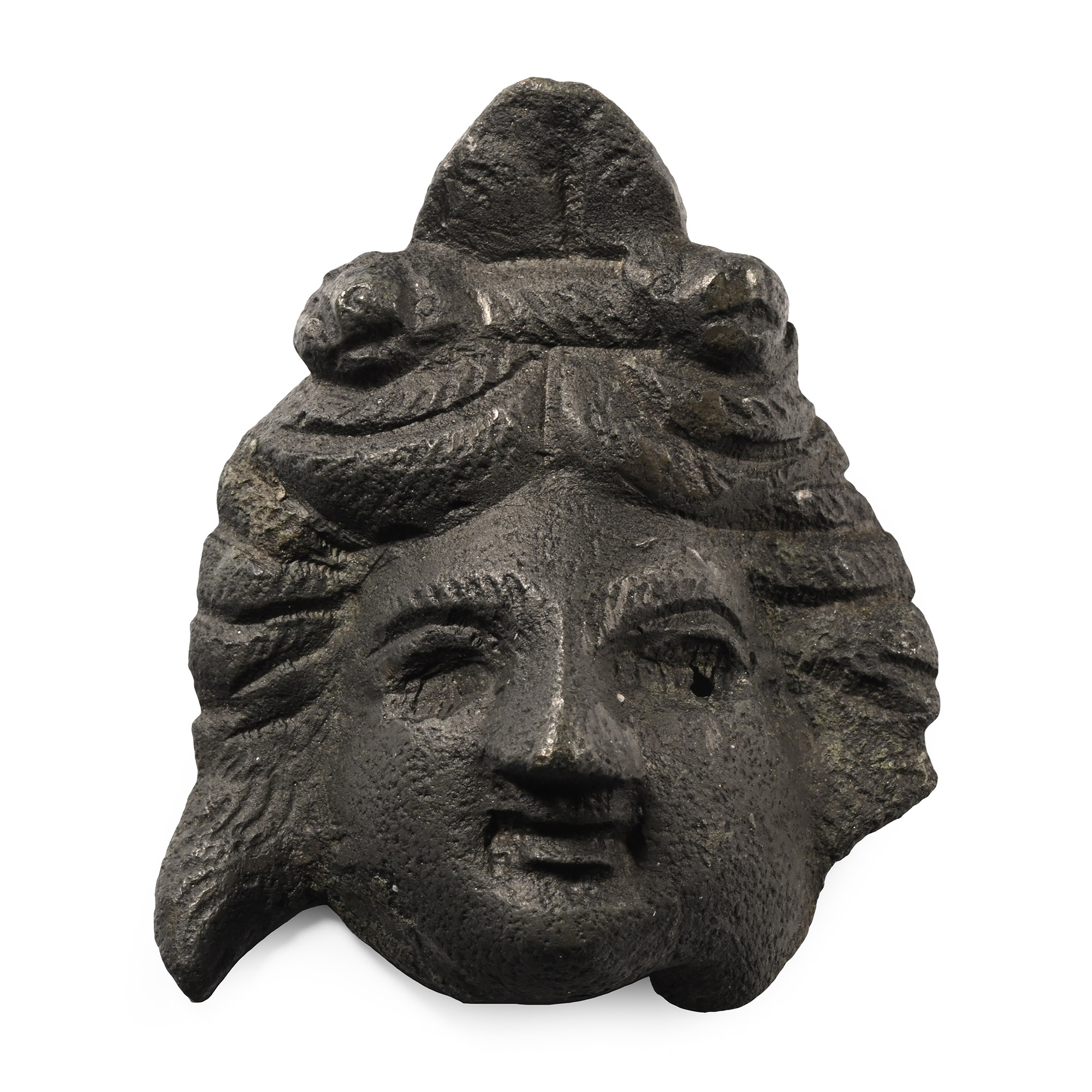 Roman Bronze Theatrical Mask of Dionysus