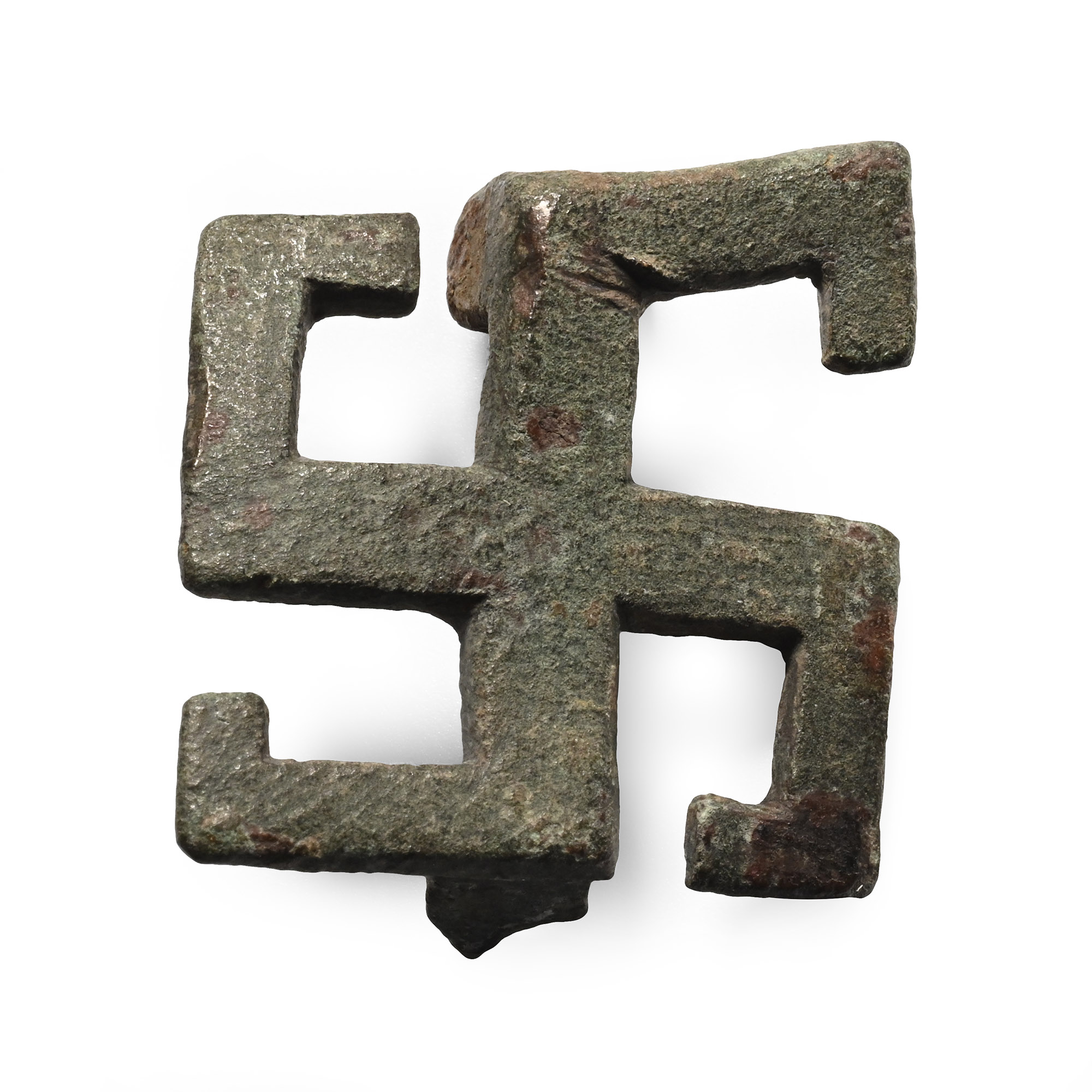 Roman Bronze Fylfot Brooch