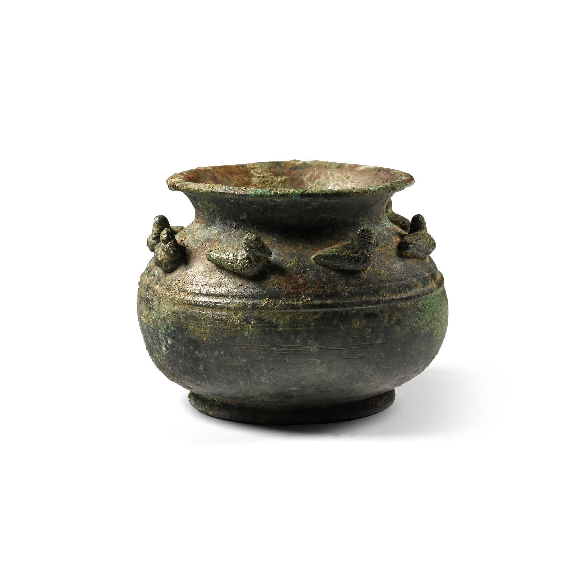 Romano-Celtic Bronze Vessel with Ducks