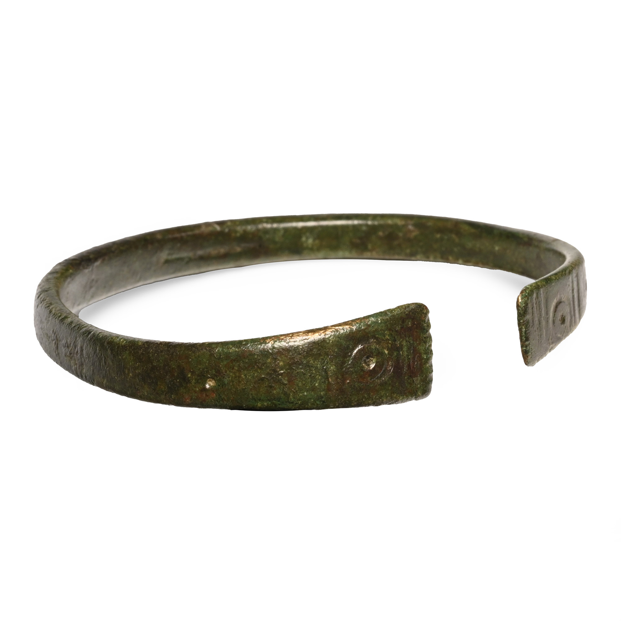 Late Roman Decorated Bronze Bracelet
