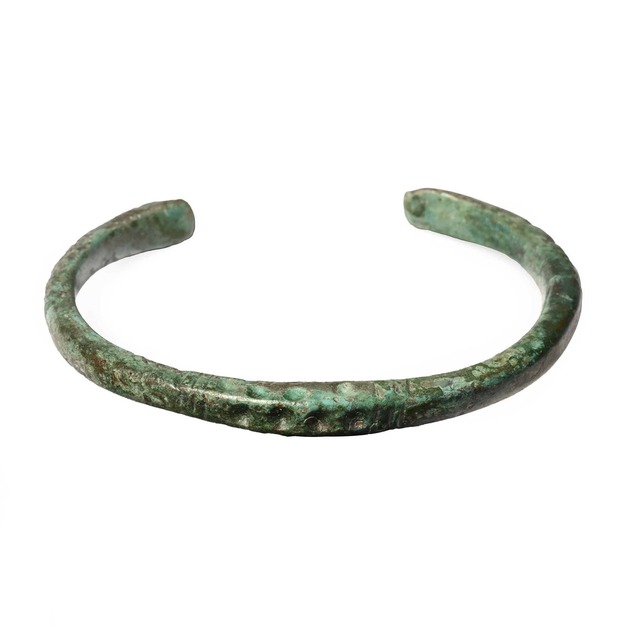 Late Roman Bronze Bracelet with Beast-Heads