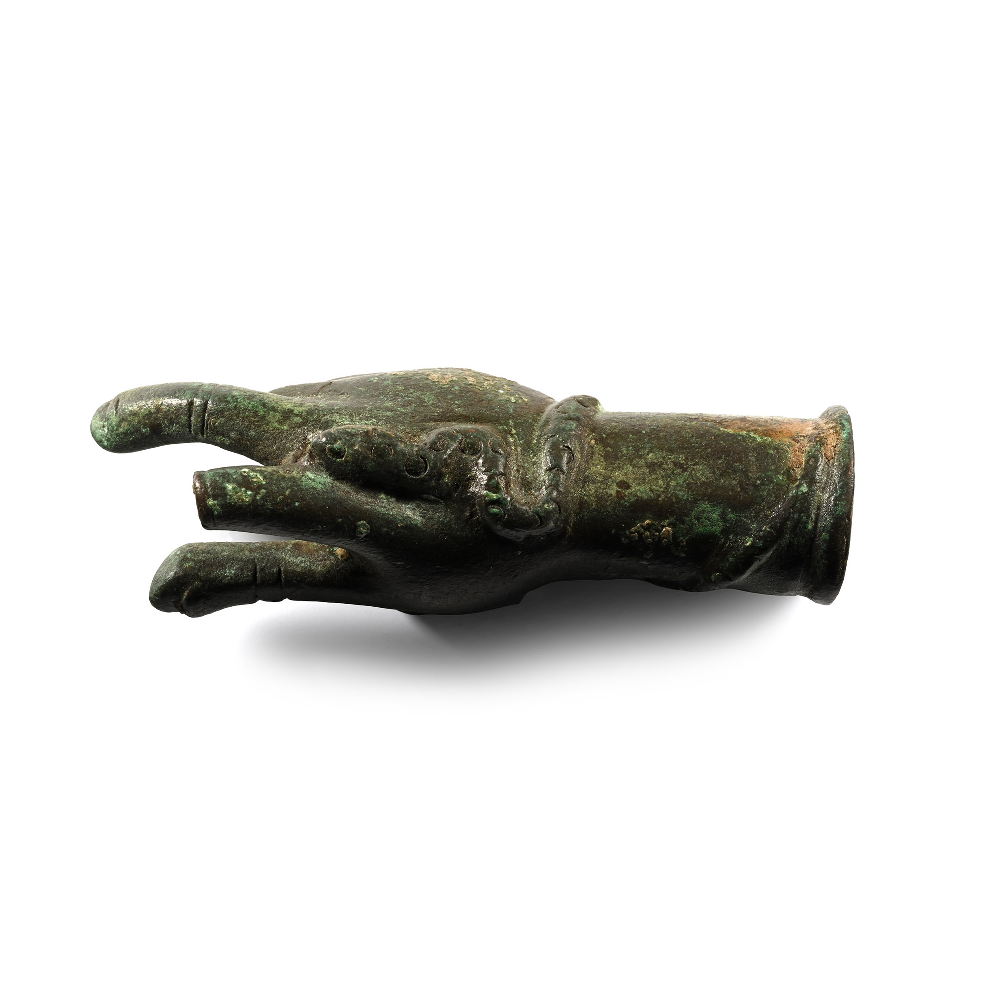 Roman Bronze Hand with Snake for God Sabazios