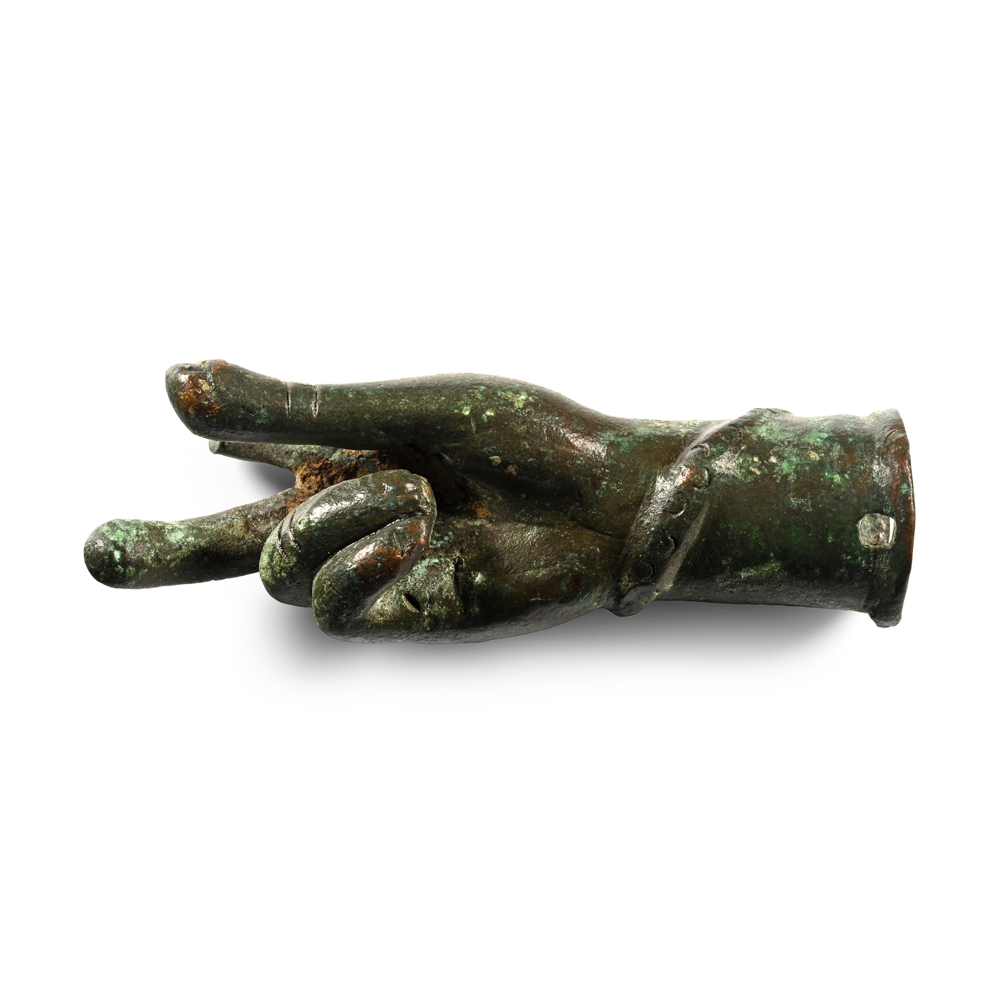 Roman Bronze Hand with Snake for God Sabazios