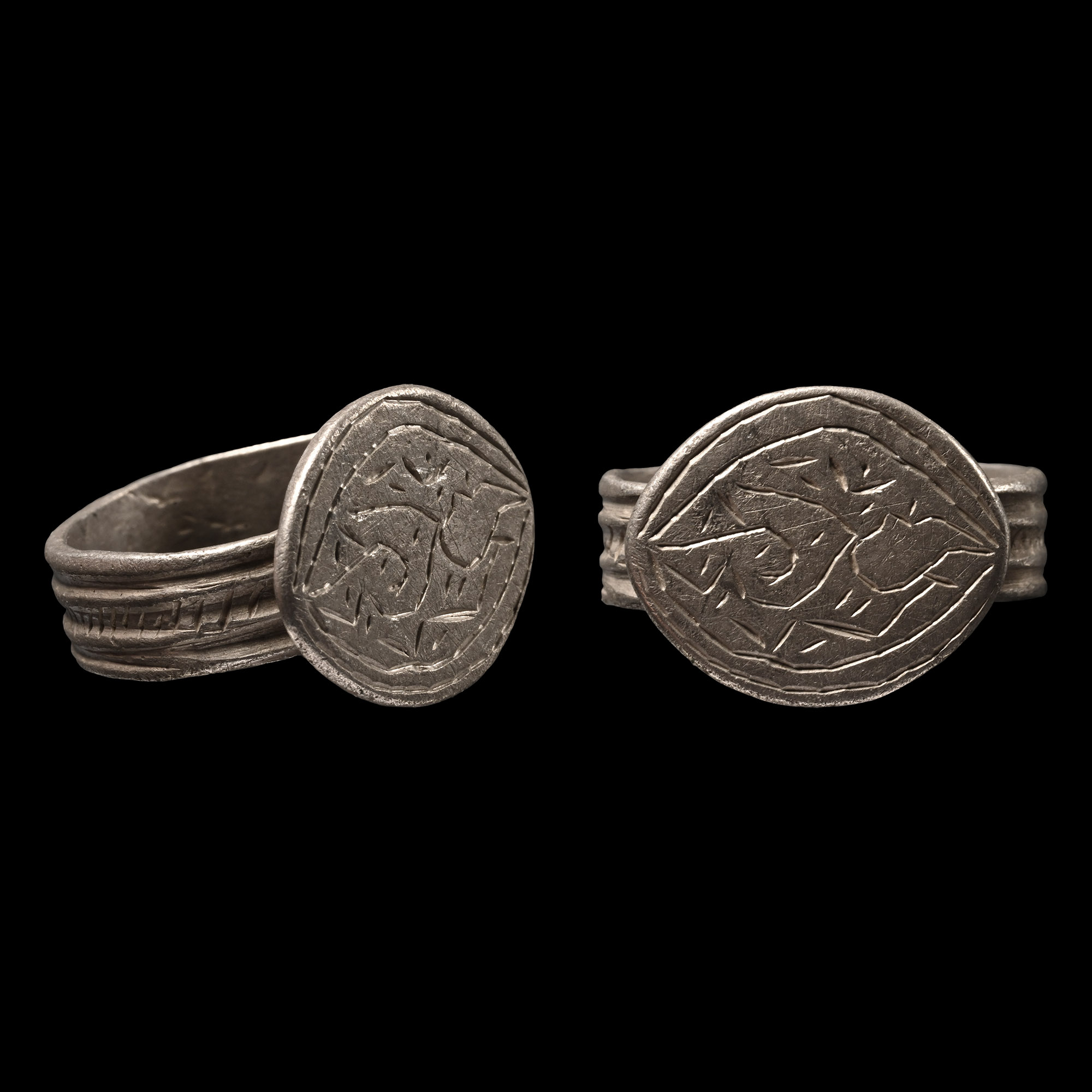 Medieval Silver Decorated Ring