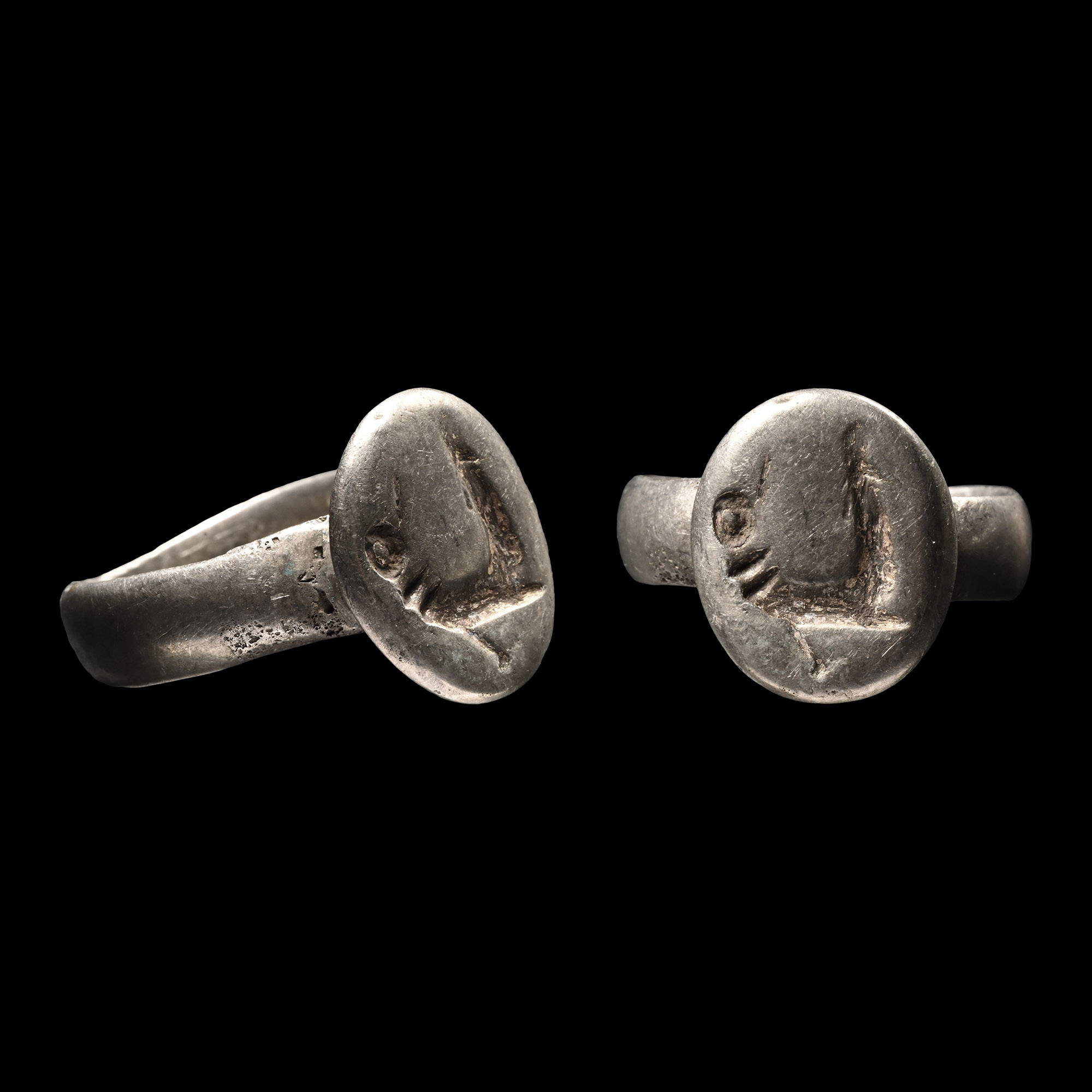 Medieval Silver Decorated Ring
