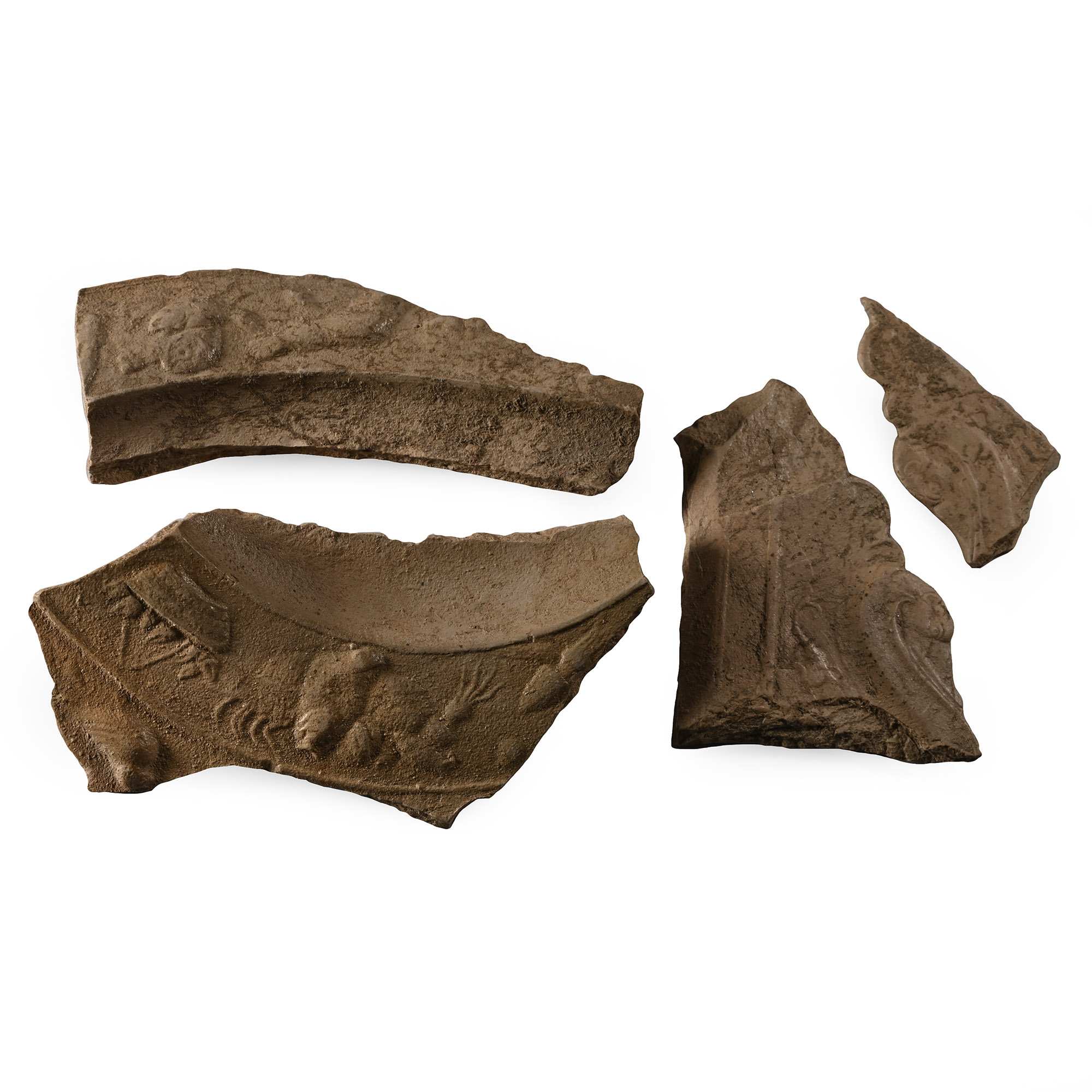 Roman Decorated Ceramic Fragment Group